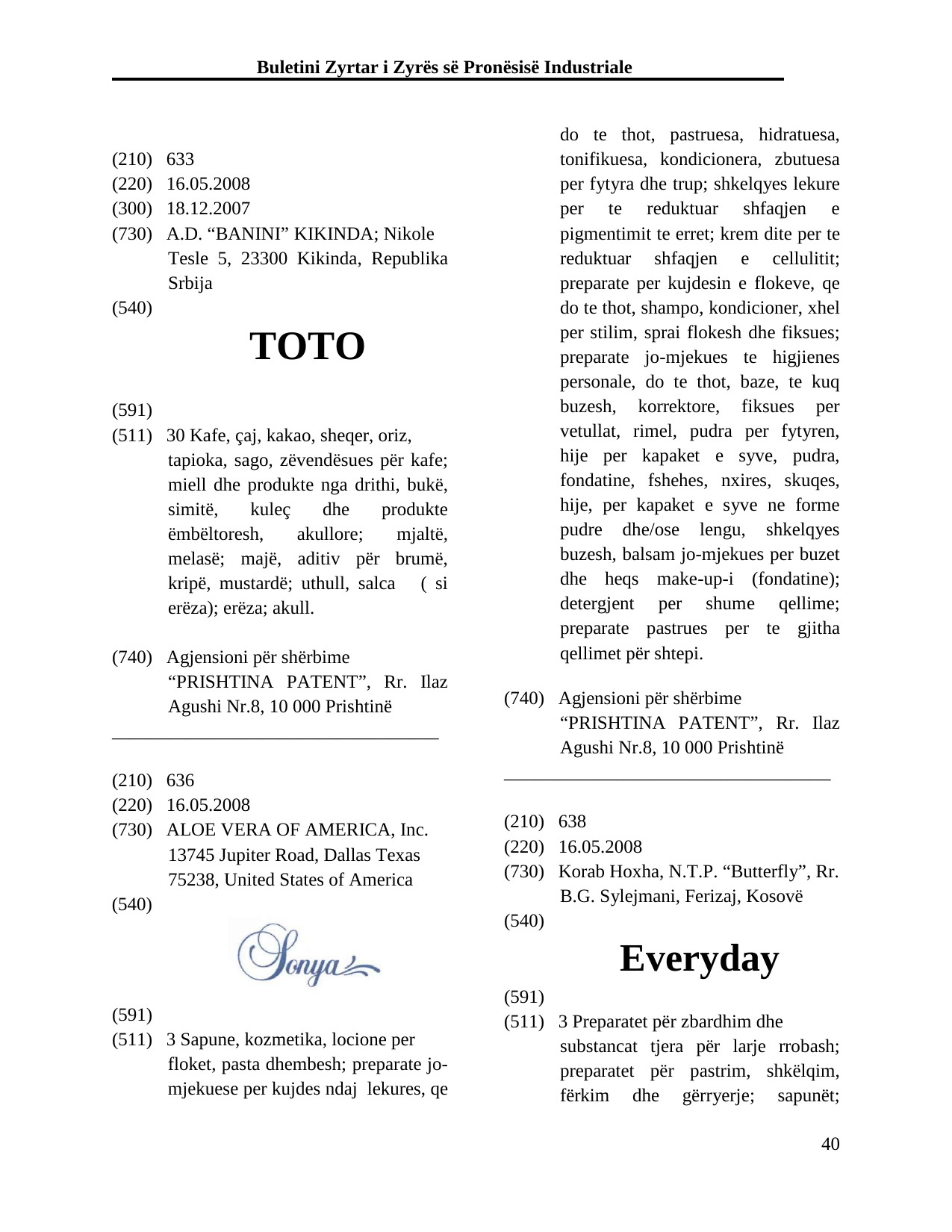 Faqja 40 e buletinit
