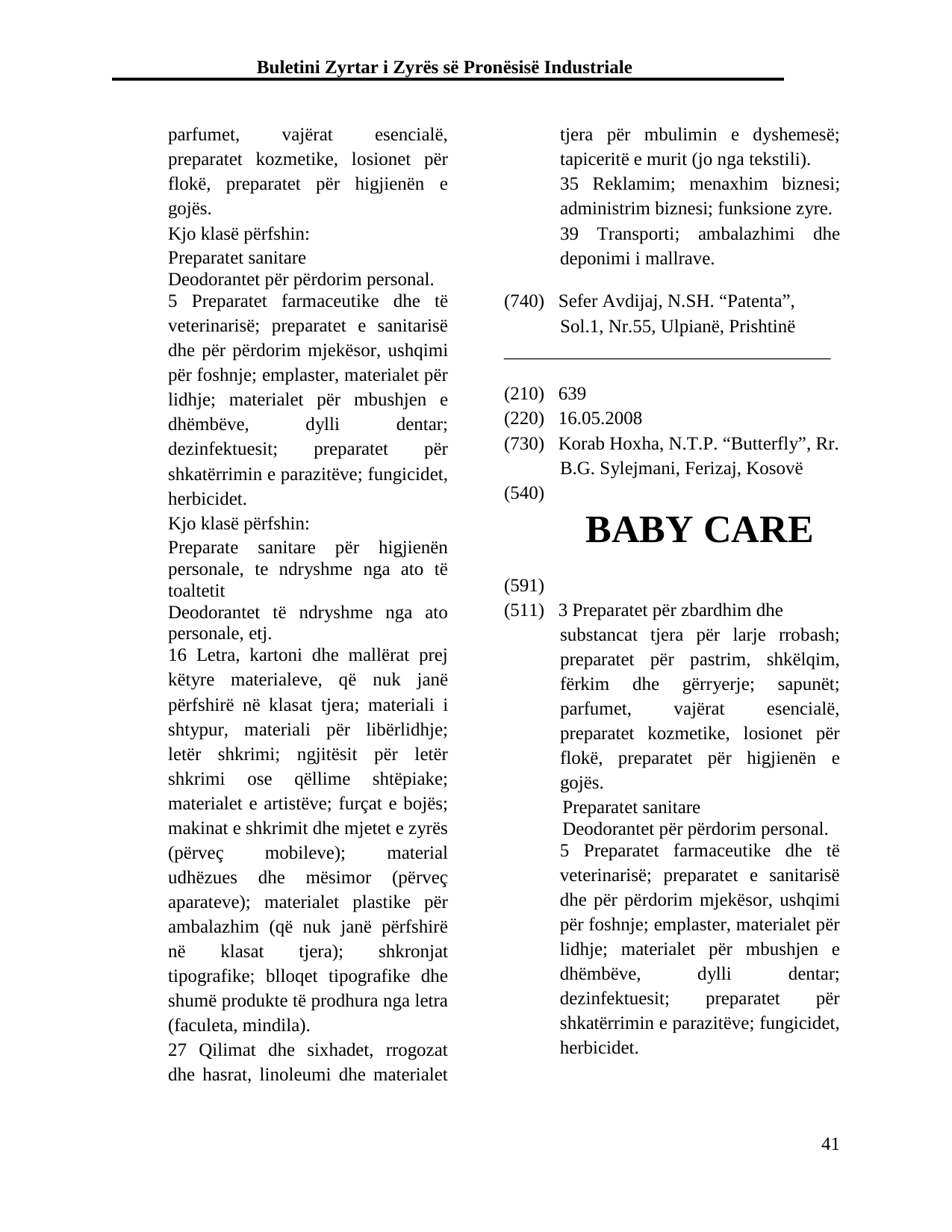 Faqja 41 e buletinit