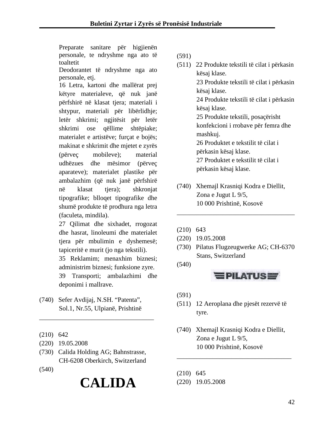 Faqja 42 e buletinit