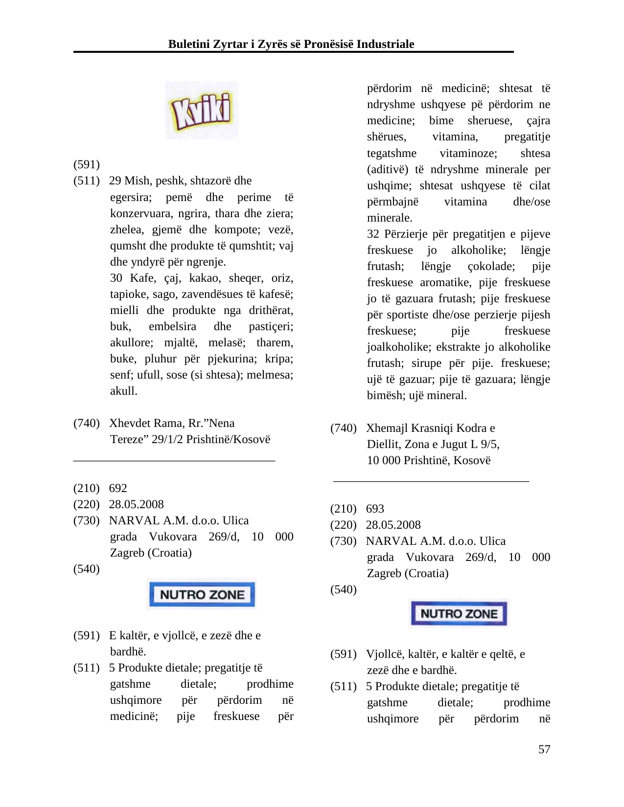Faqja 57 e buletinit