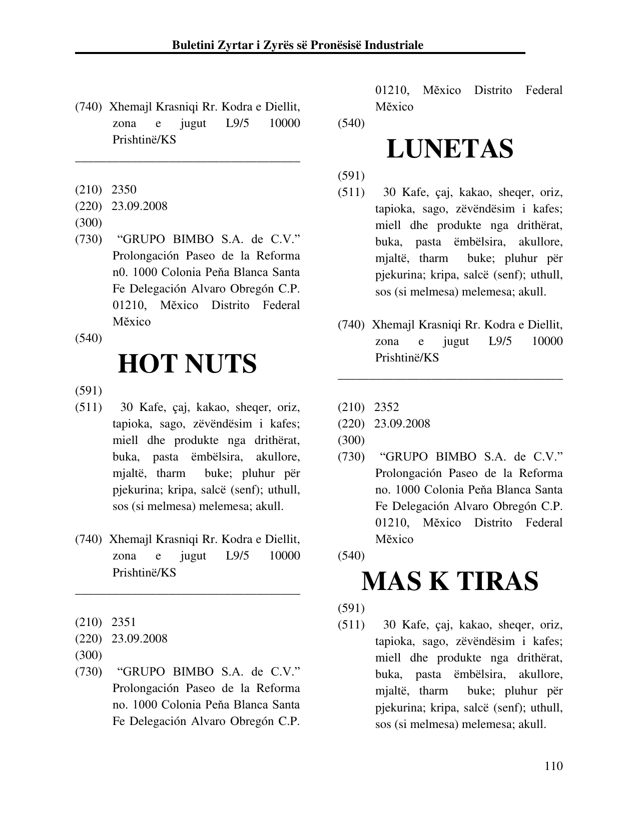 Faqja 110 e buletinit