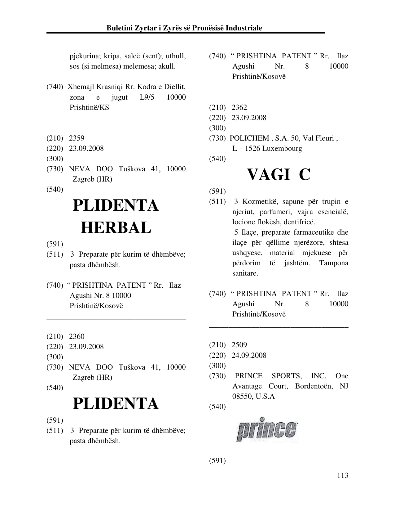 Faqja 113 e buletinit