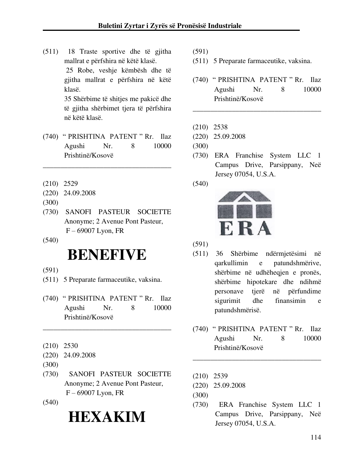 Faqja 114 e buletinit