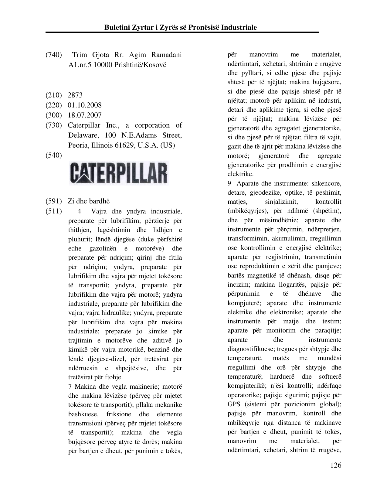 Faqja 126 e buletinit