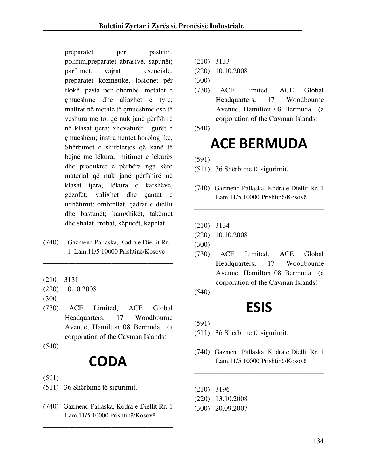 Faqja 134 e buletinit