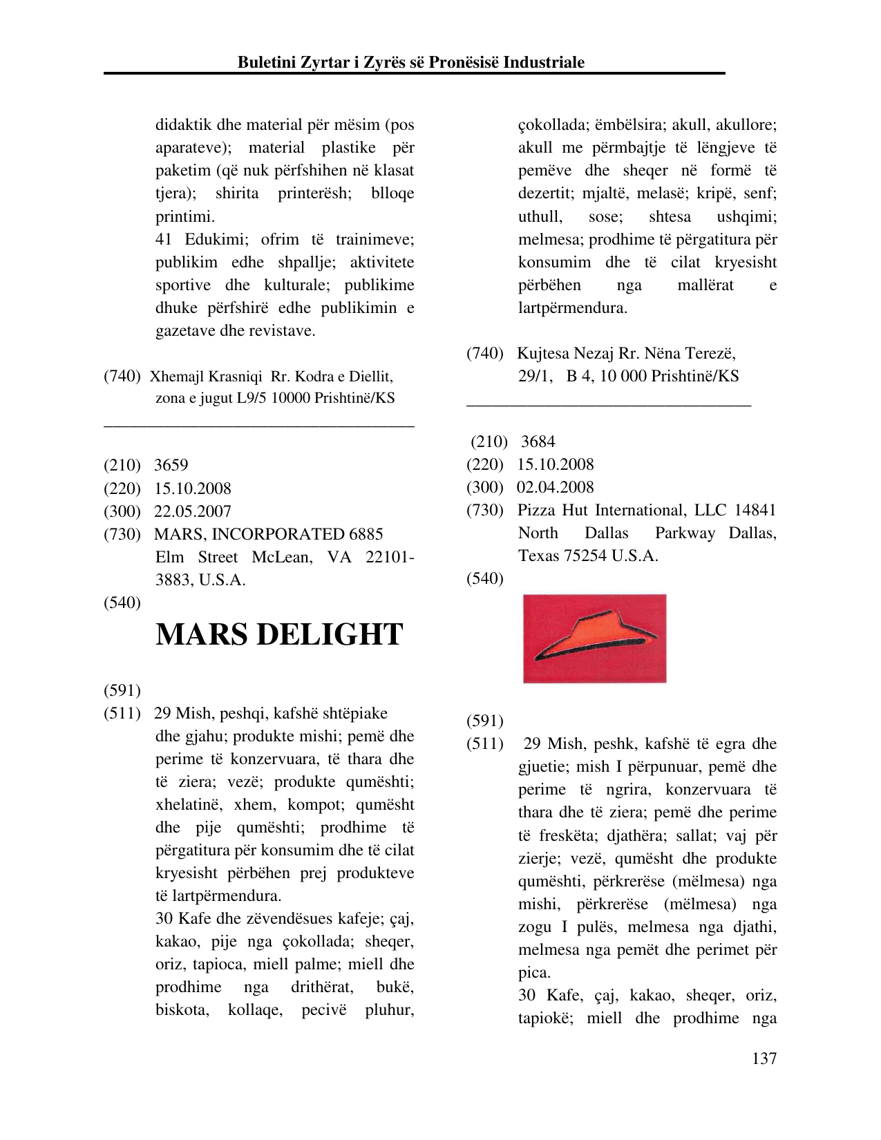 Faqja 137 e buletinit