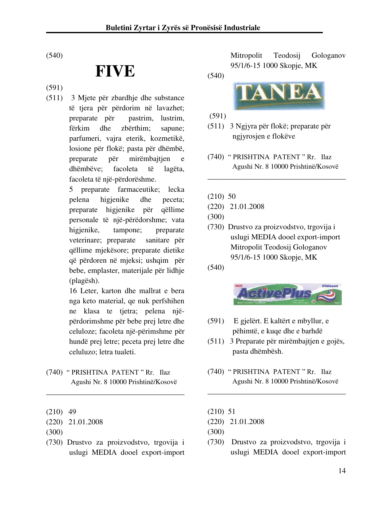 Faqja 14 e buletinit