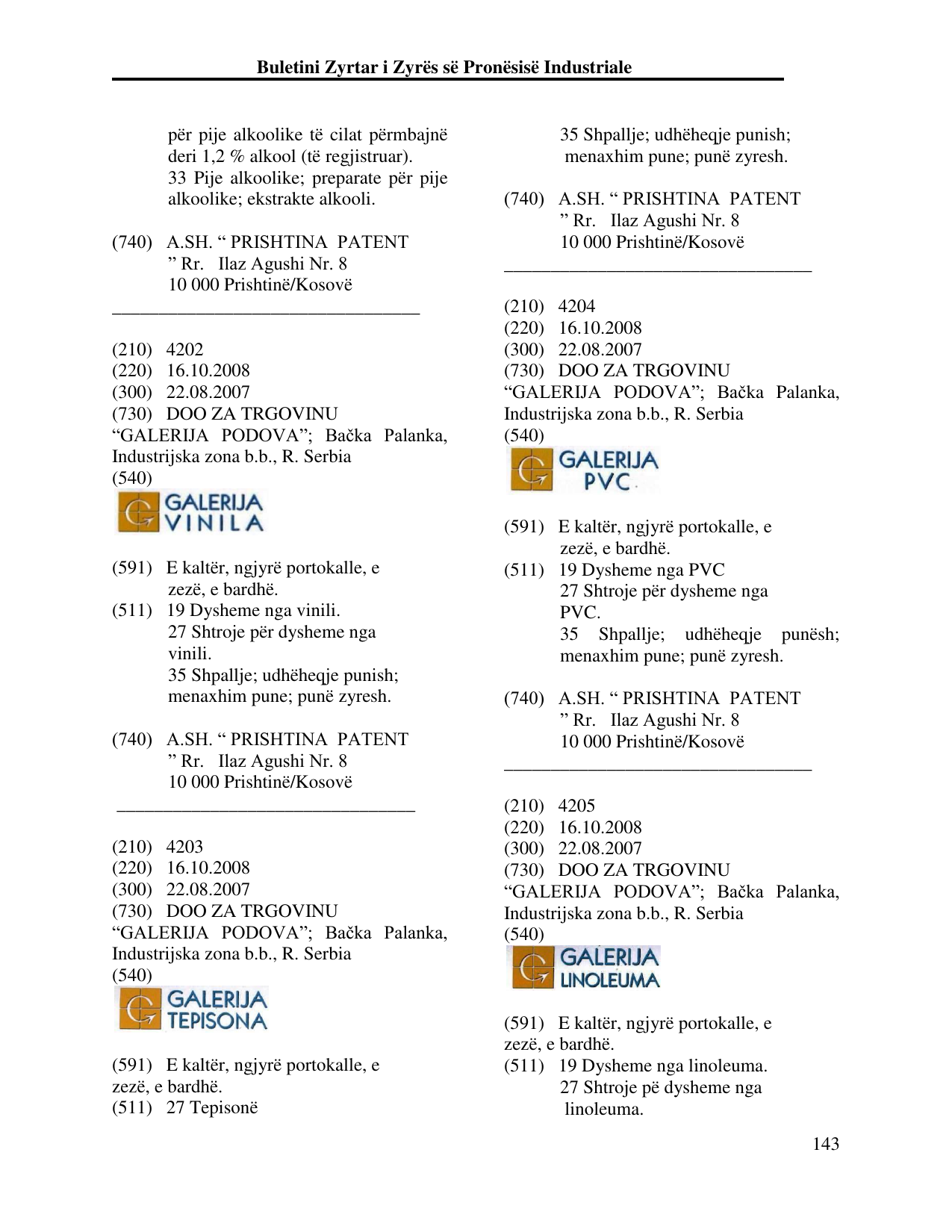 Faqja 143 e buletinit