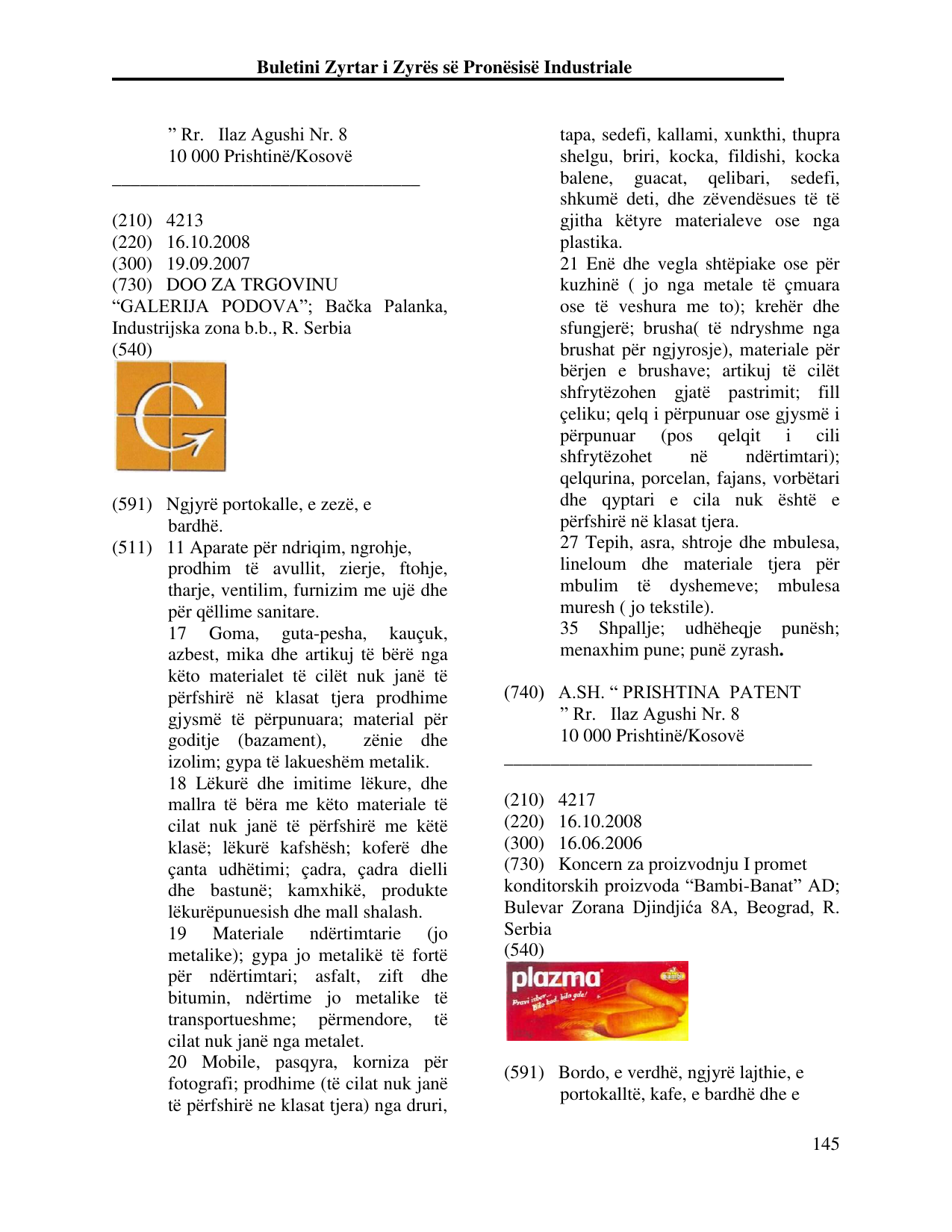 Faqja 145 e buletinit