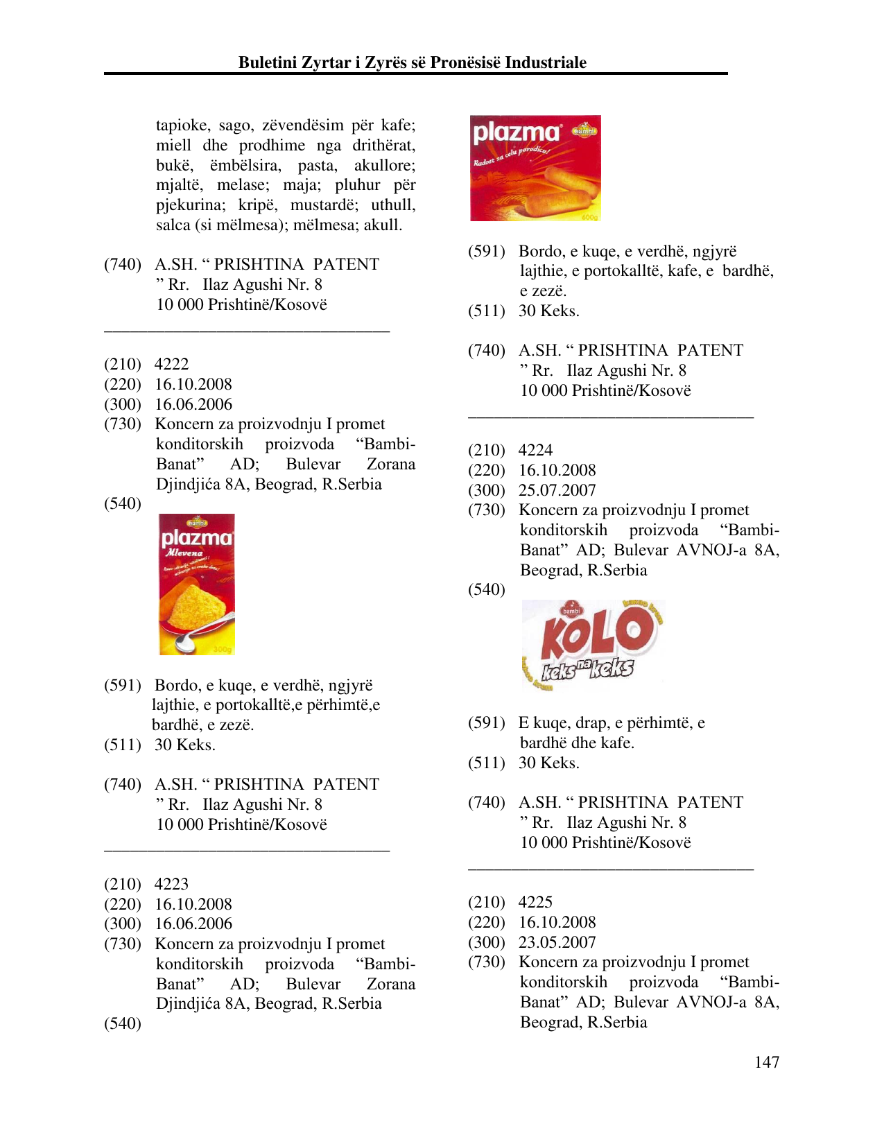 Faqja 147 e buletinit