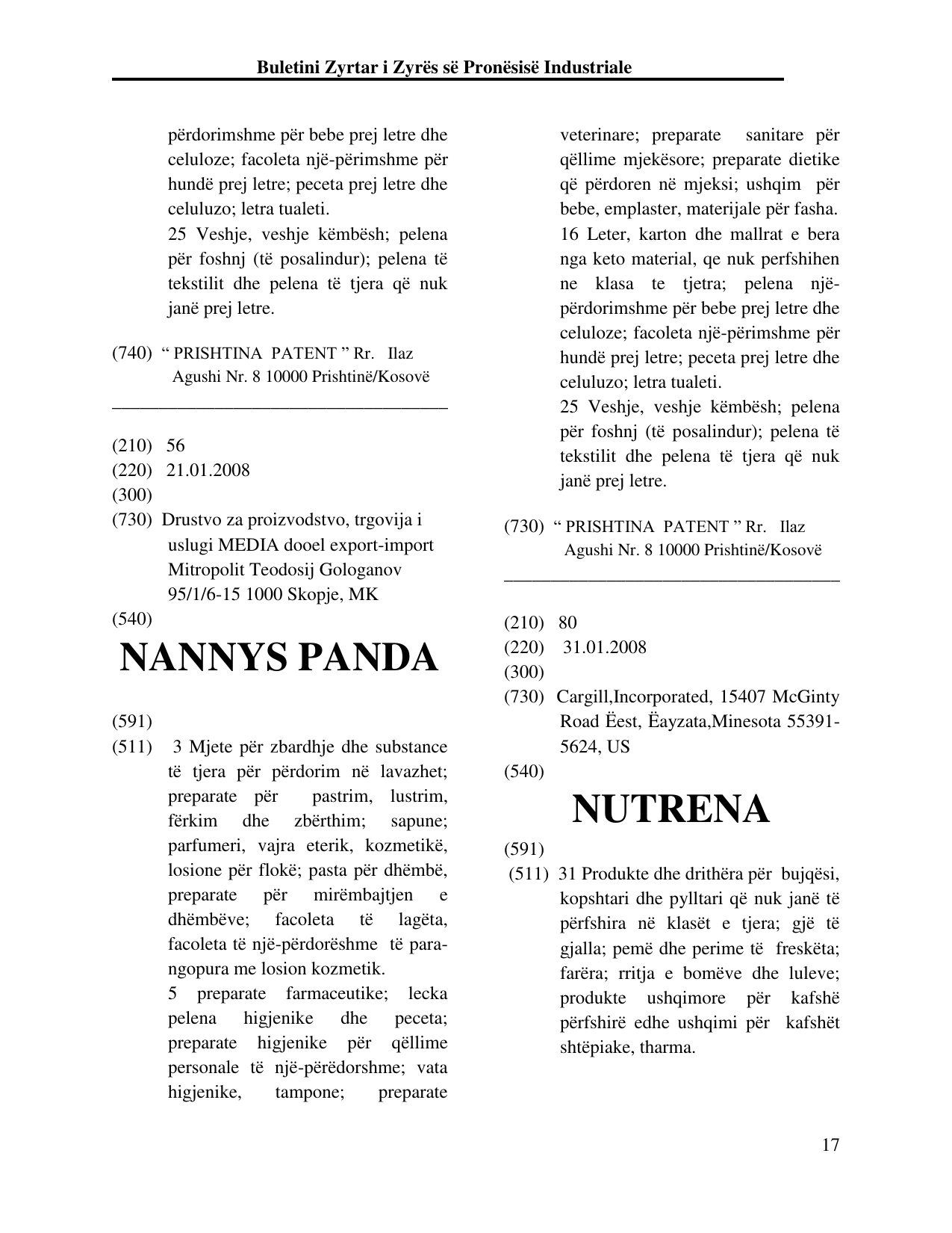 Faqja 17 e buletinit
