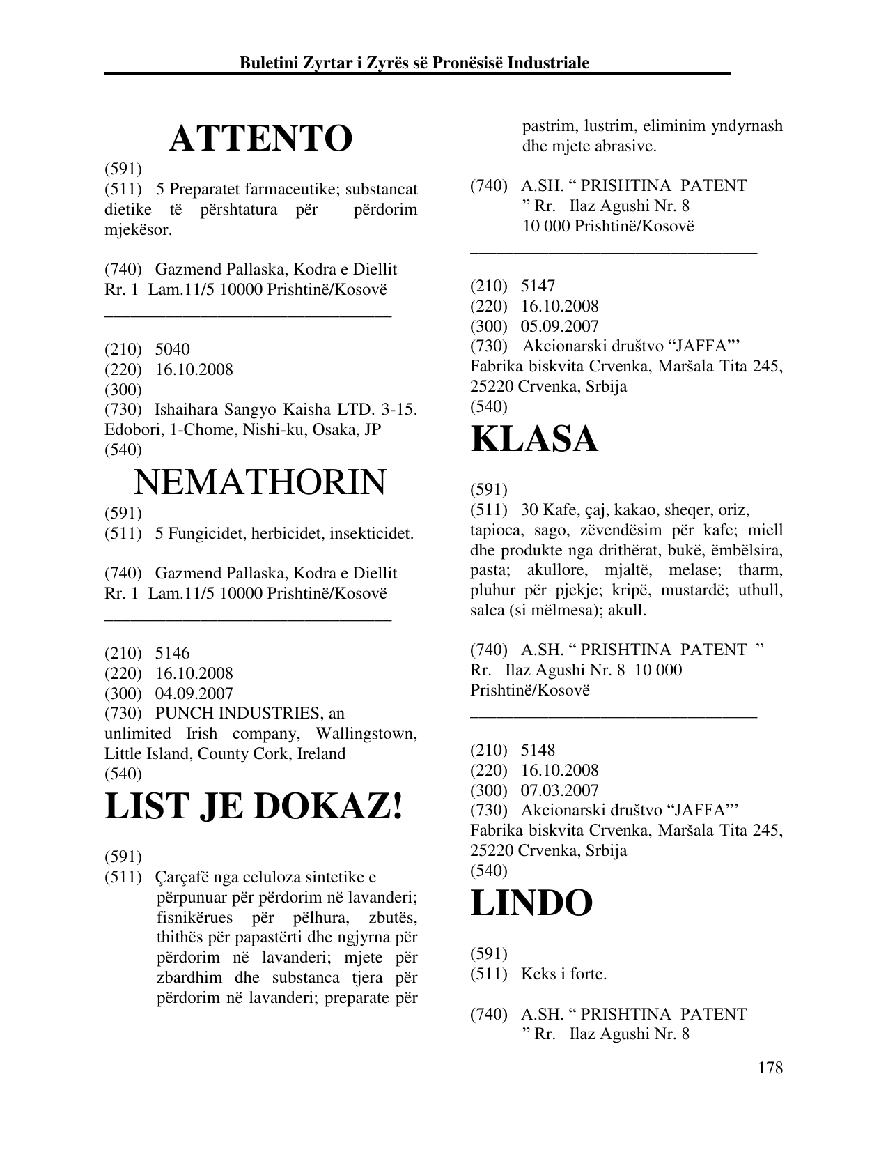 Faqja 178 e buletinit