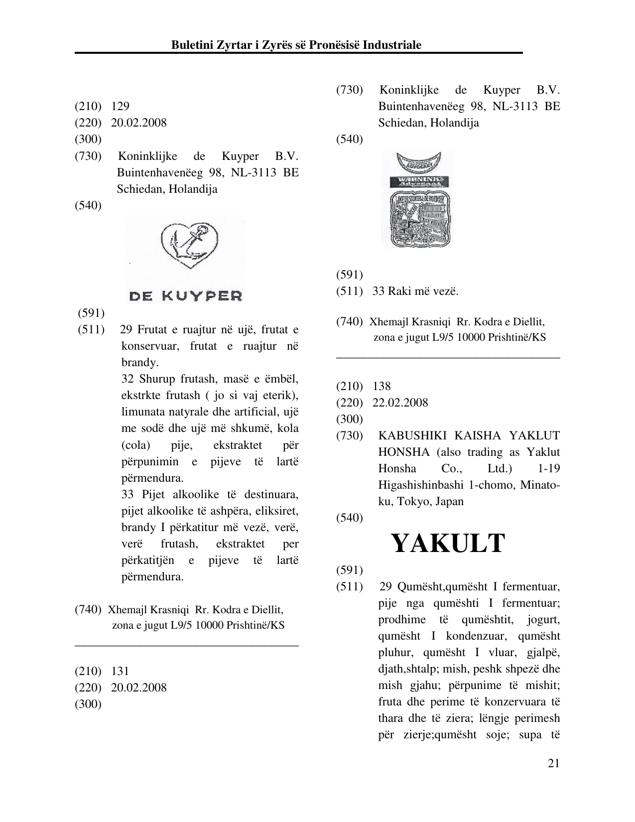 Faqja 21 e buletinit