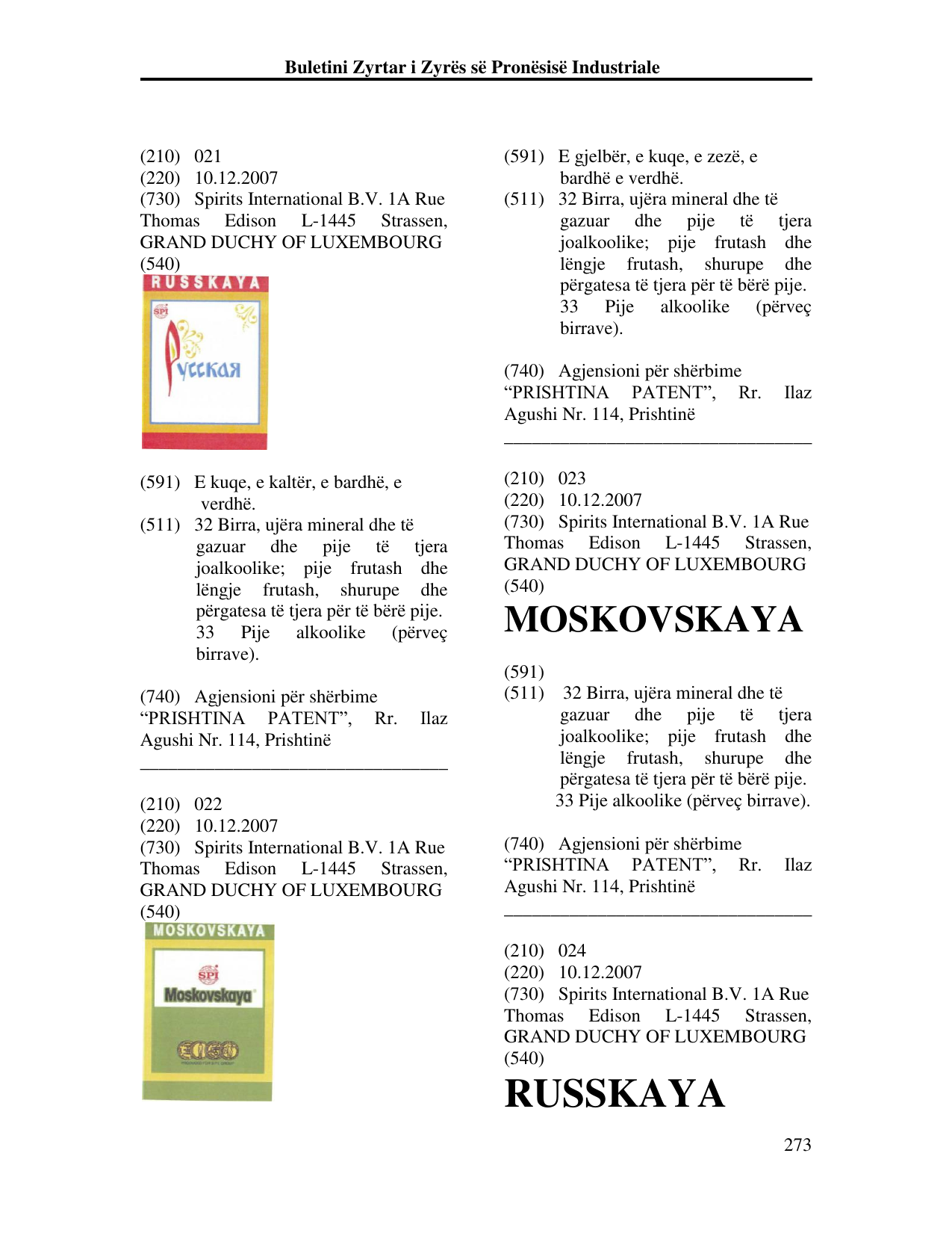 Faqja 273 e buletinit