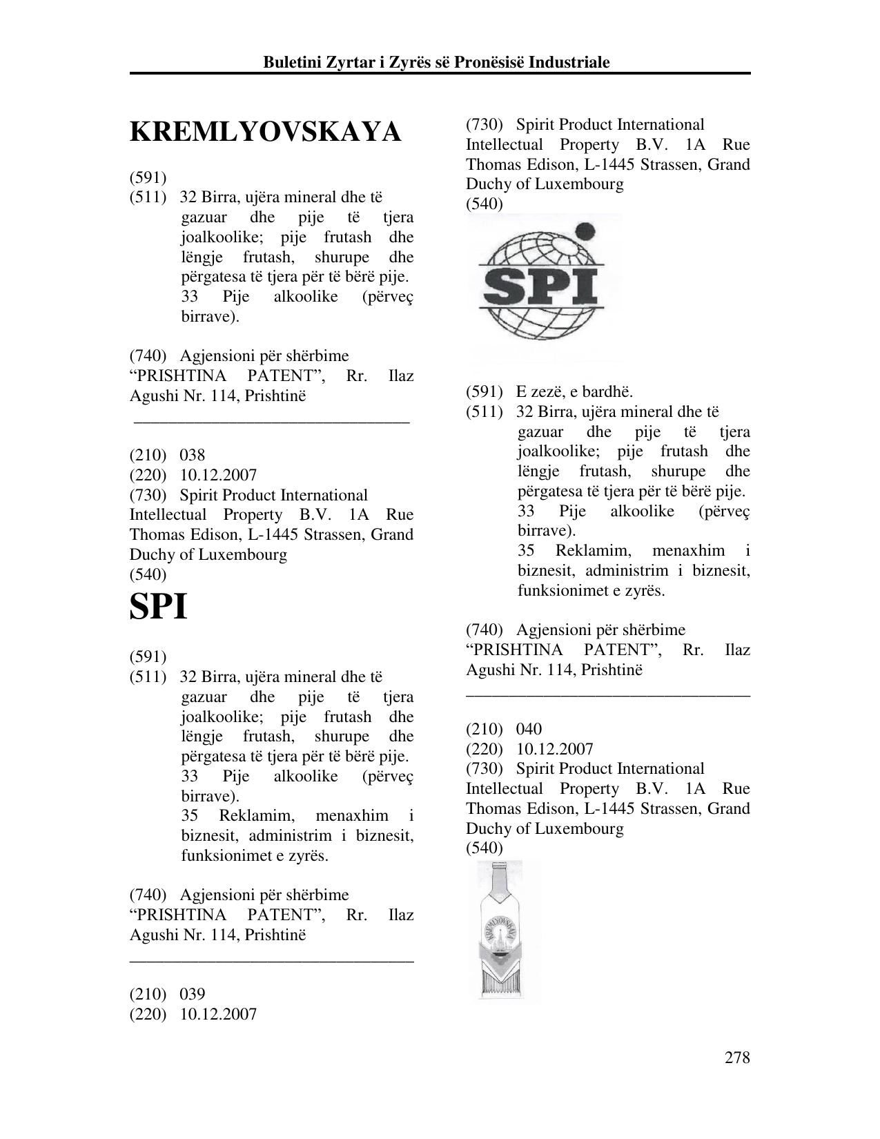 Faqja 278 e buletinit