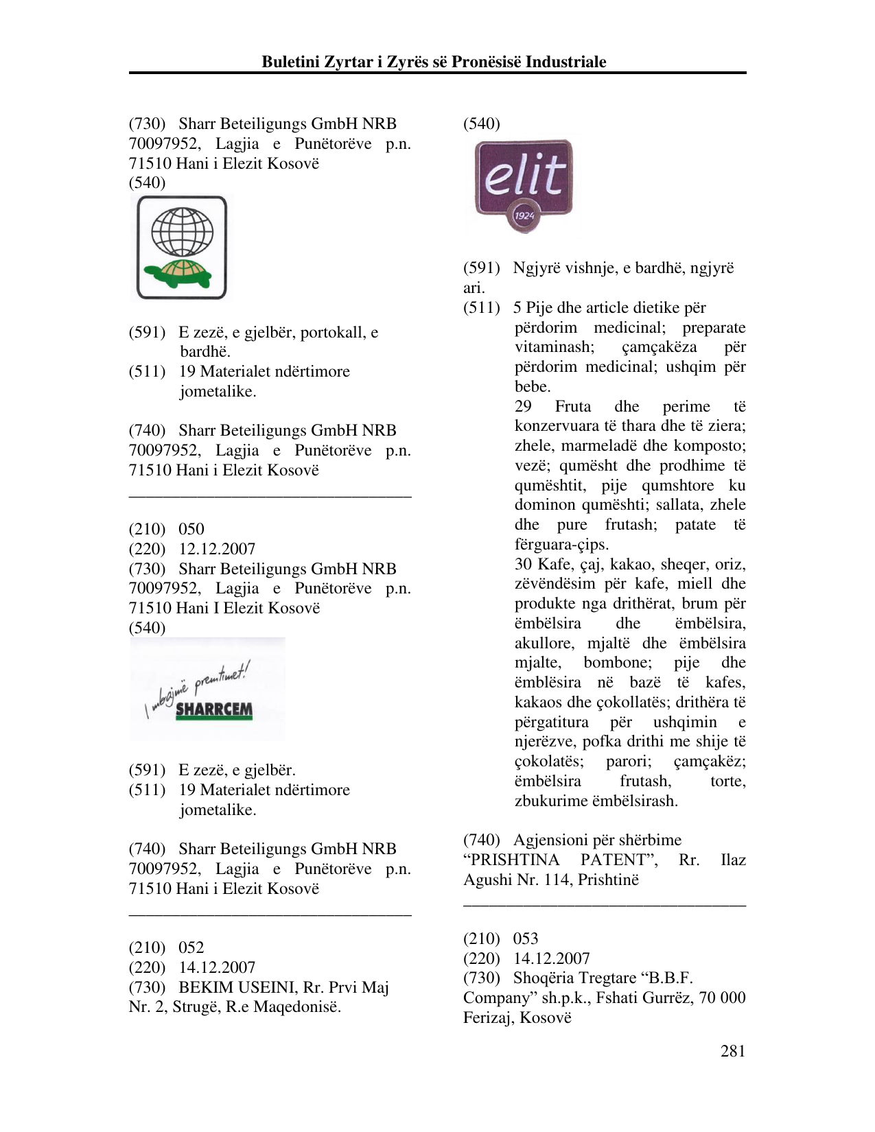 Faqja 281 e buletinit