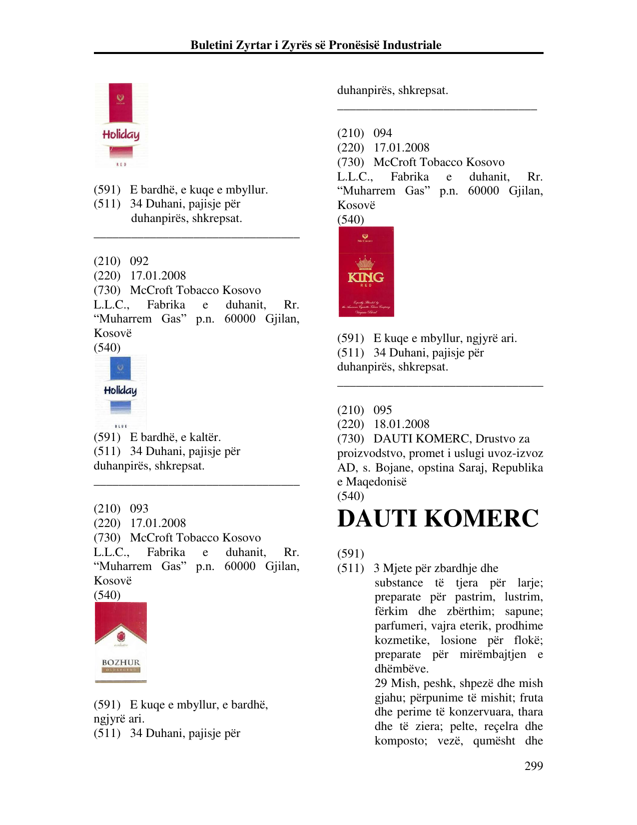 Faqja 299 e buletinit