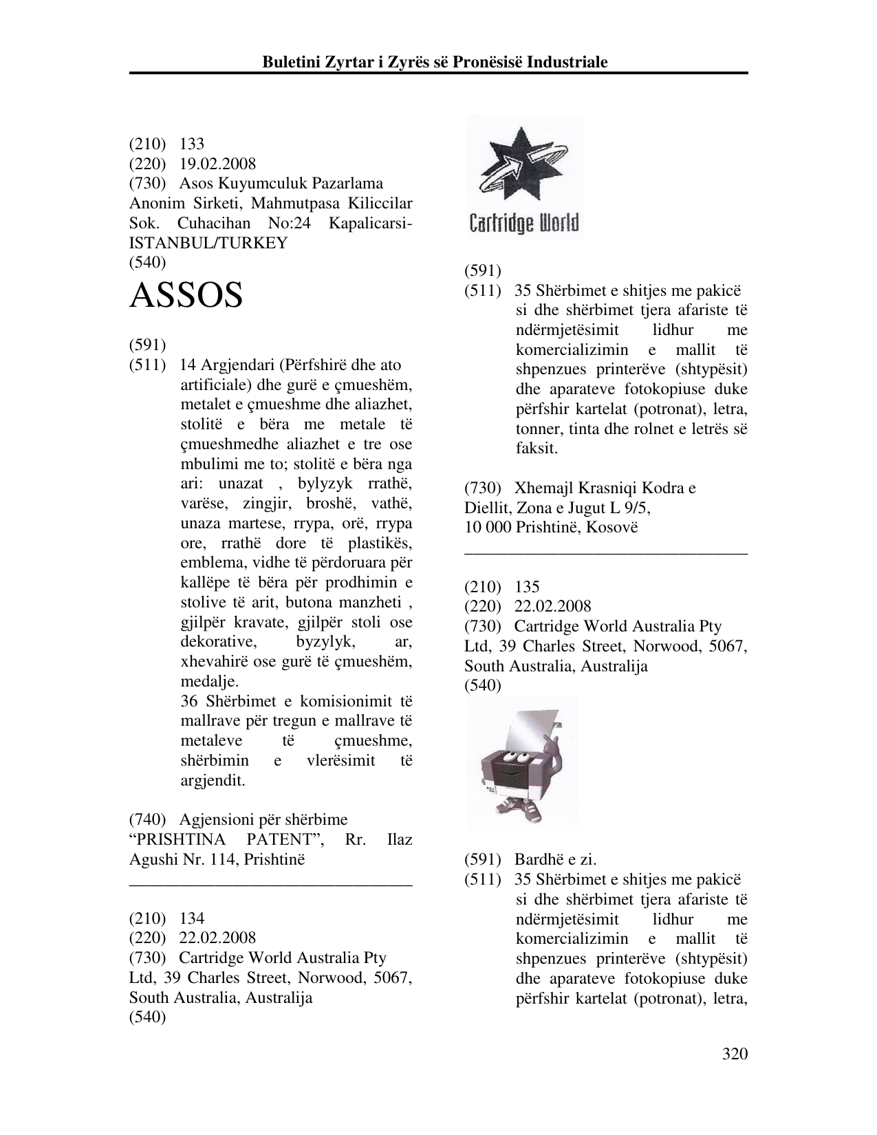 Faqja 320 e buletinit