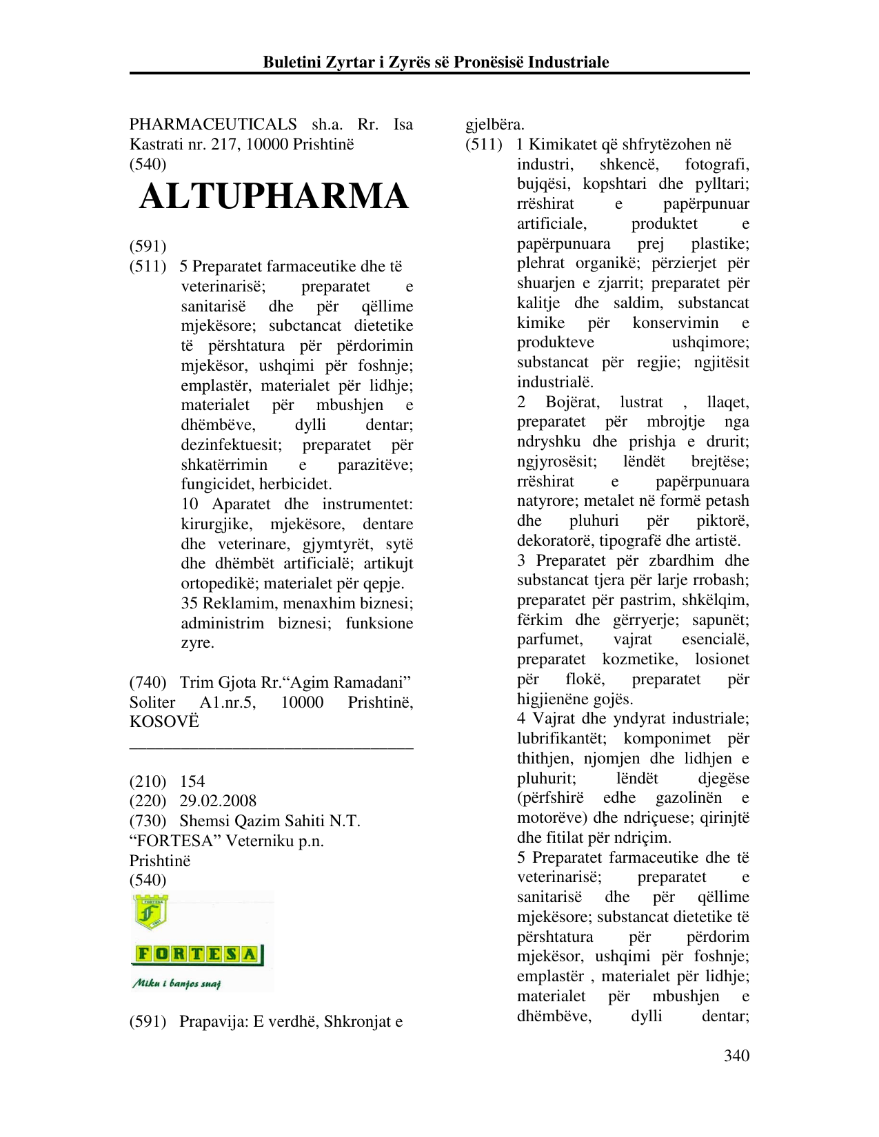 Faqja 340 e buletinit