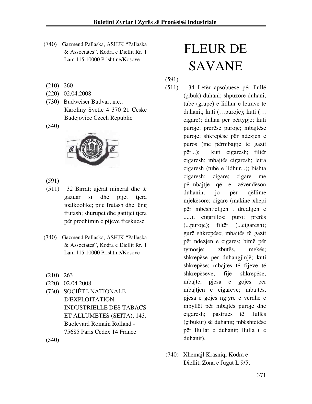 Faqja 371 e buletinit