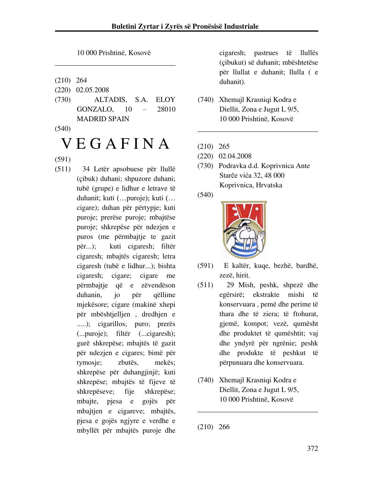 Faqja 372 e buletinit