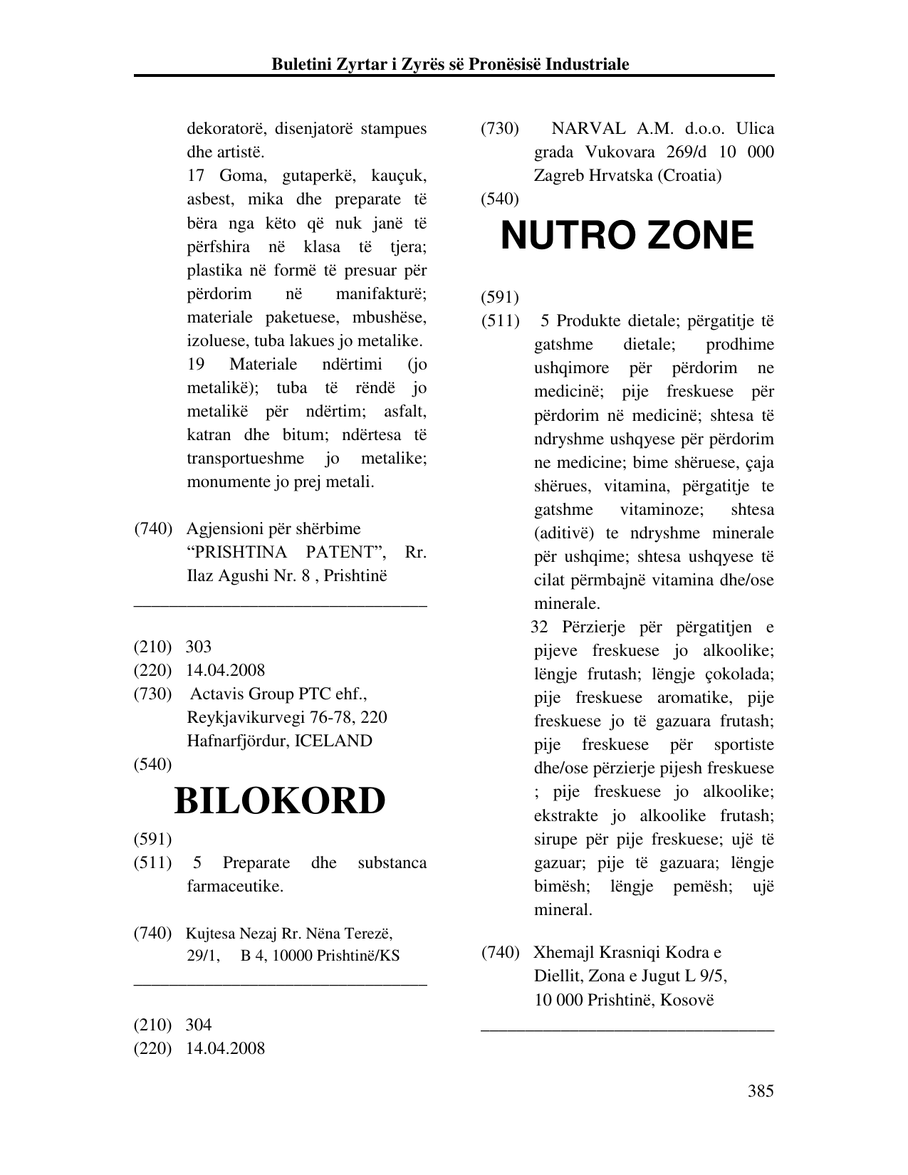 Faqja 385 e buletinit