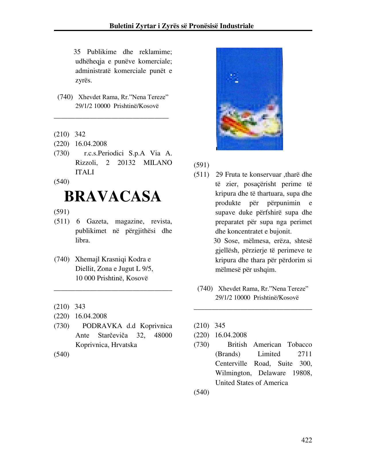Faqja 422 e buletinit