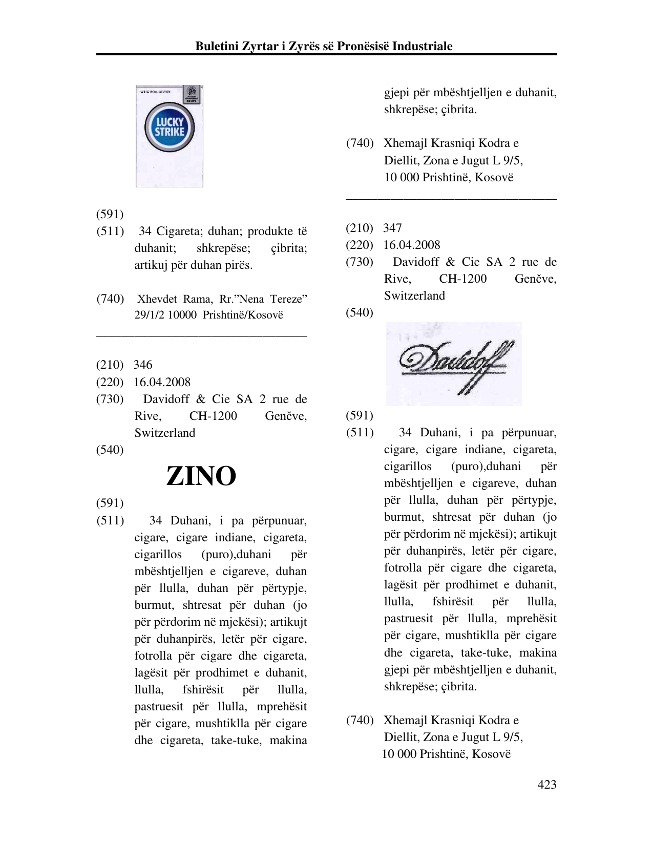 Faqja 423 e buletinit