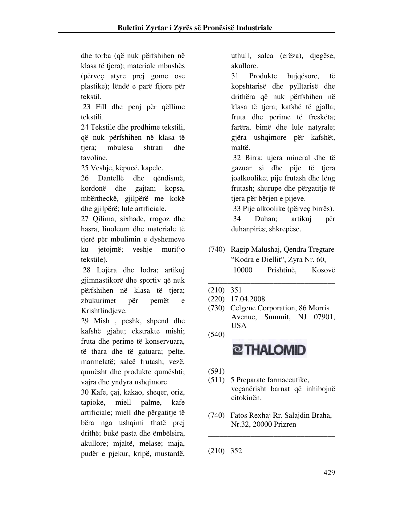 Faqja 429 e buletinit