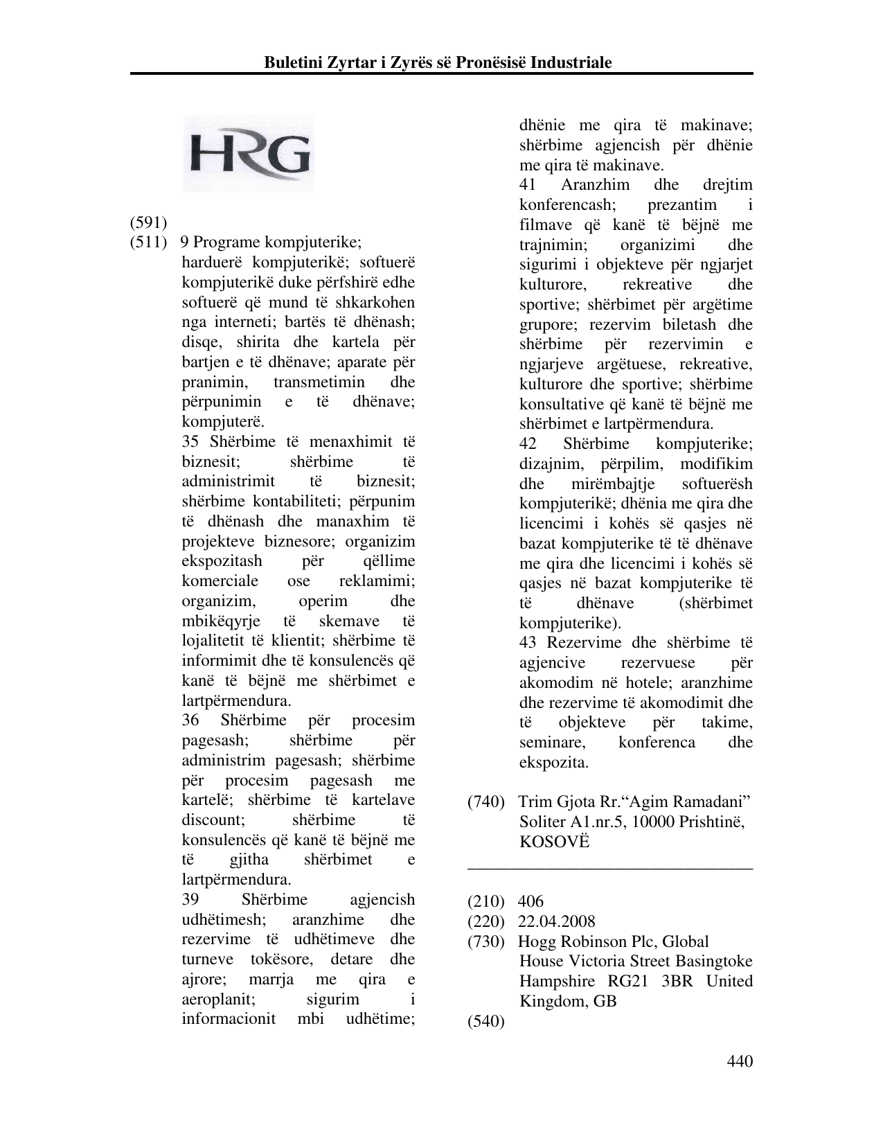 Faqja 440 e buletinit