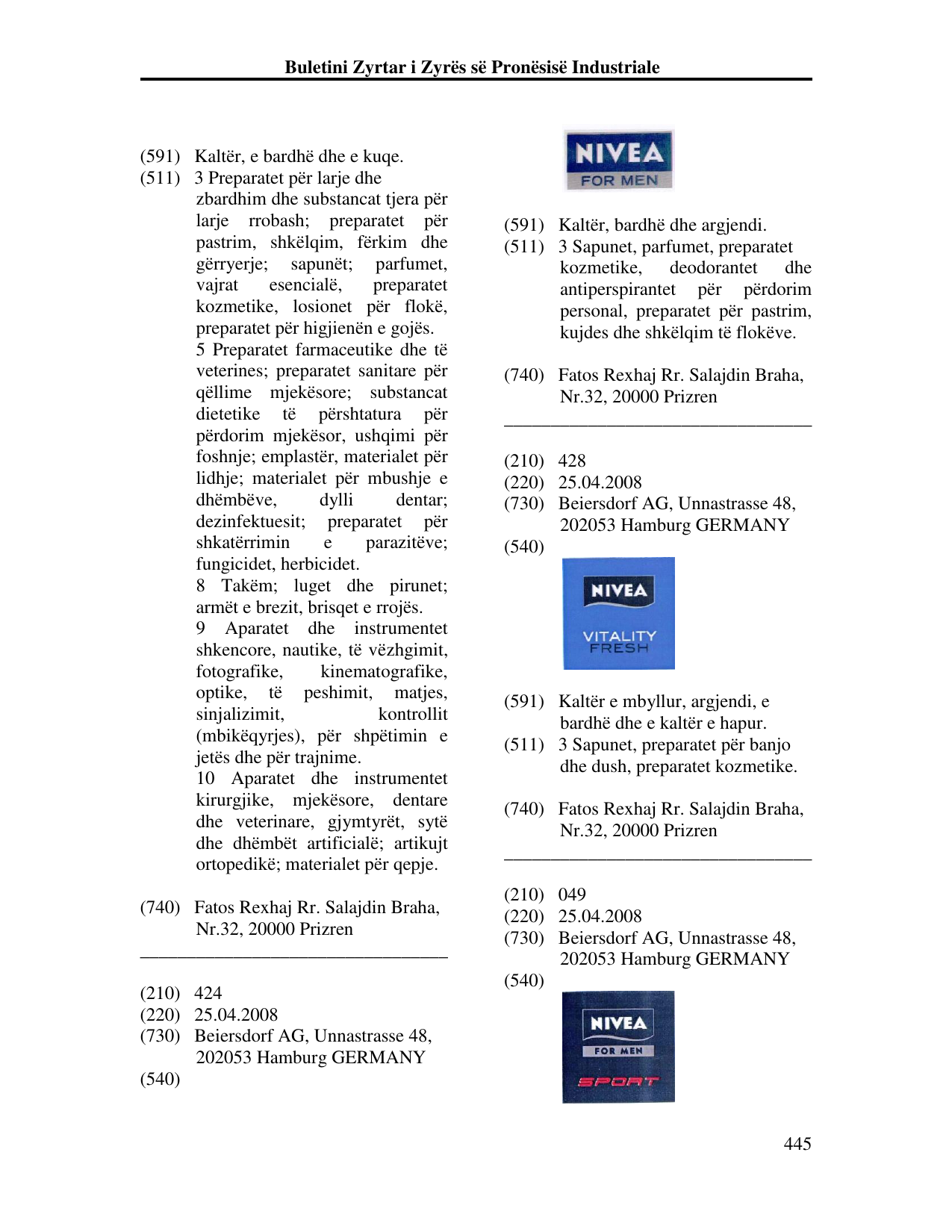 Faqja 445 e buletinit