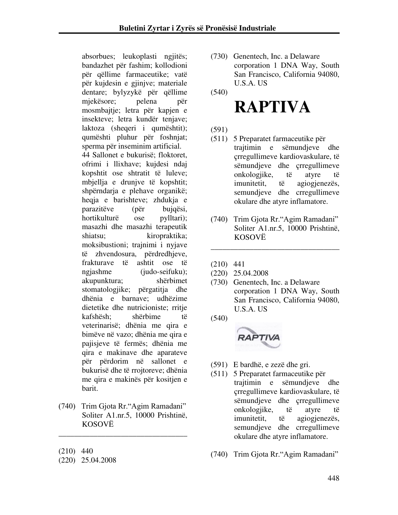 Faqja 448 e buletinit