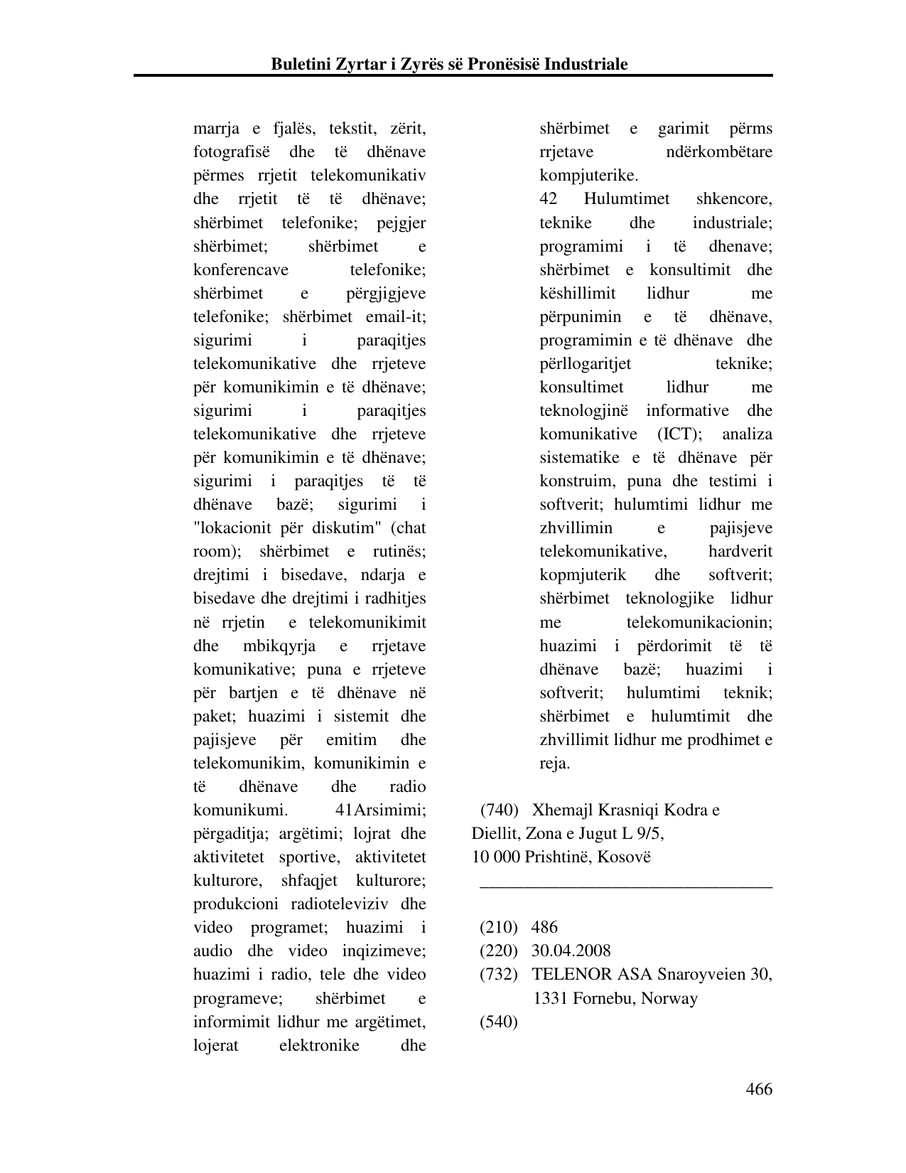 Faqja 466 e buletinit
