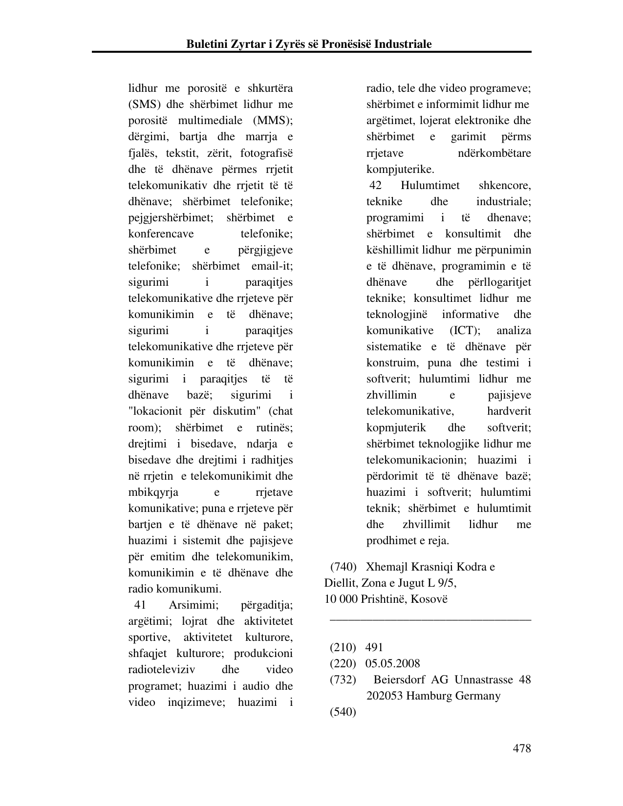Faqja 478 e buletinit