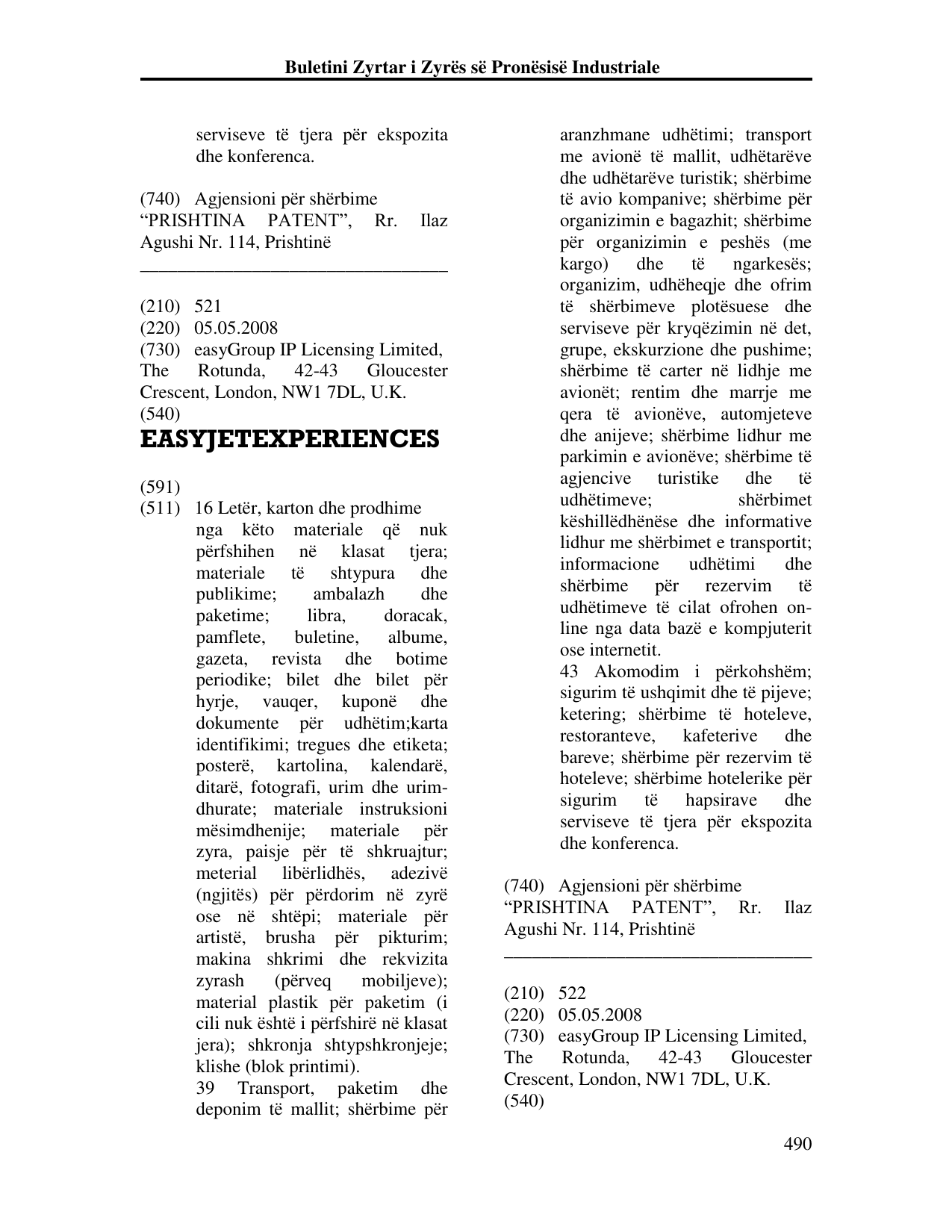 Faqja 490 e buletinit