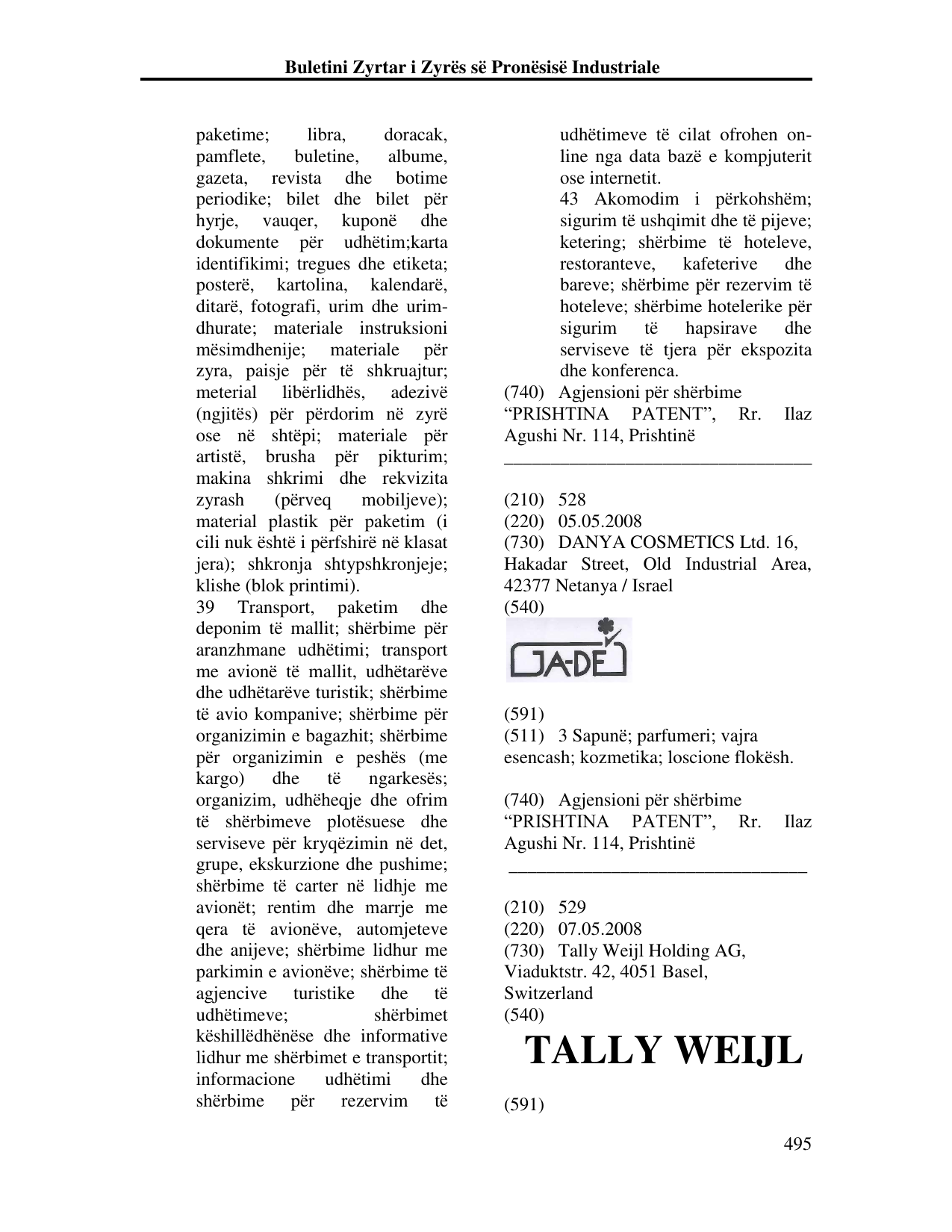 Faqja 495 e buletinit
