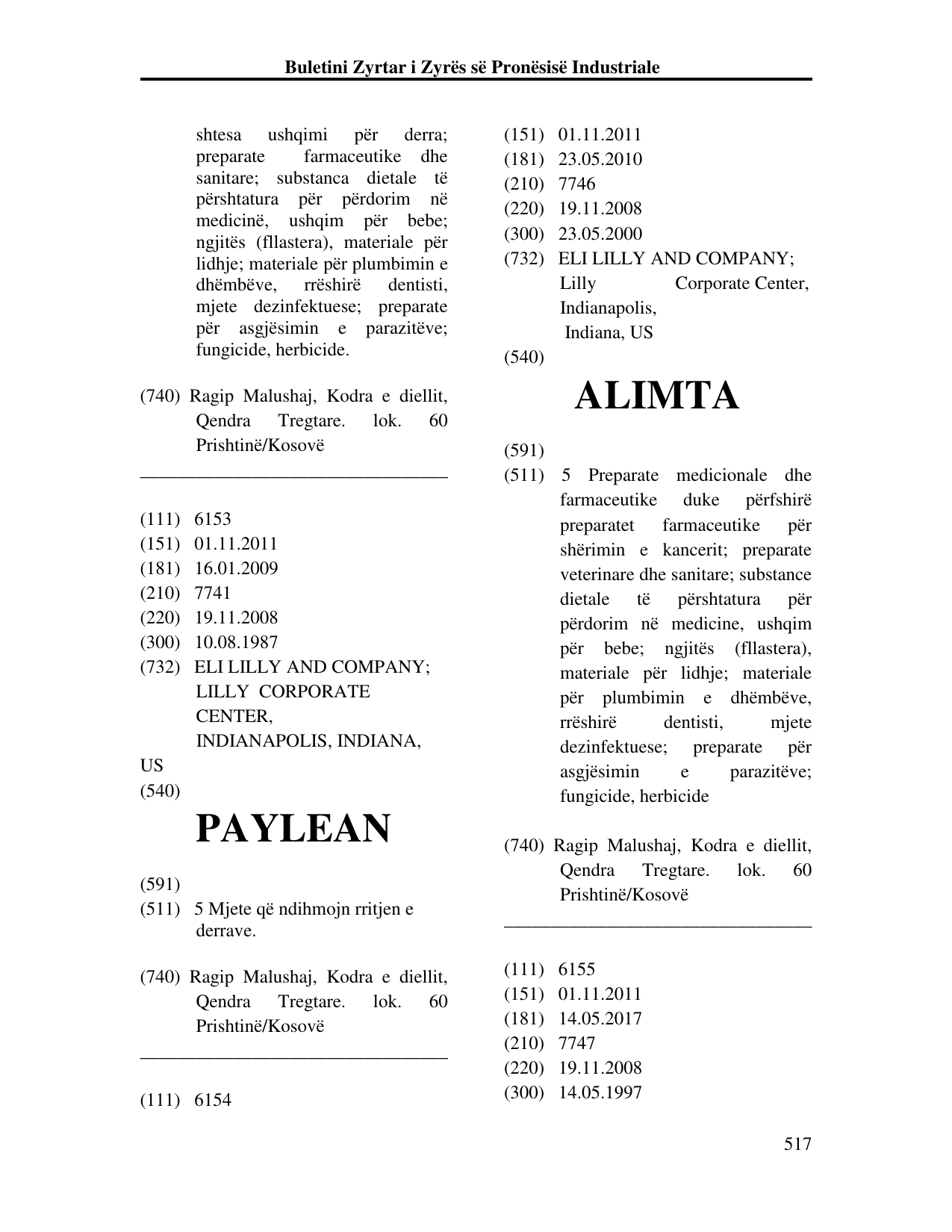 Faqja 517 e buletinit