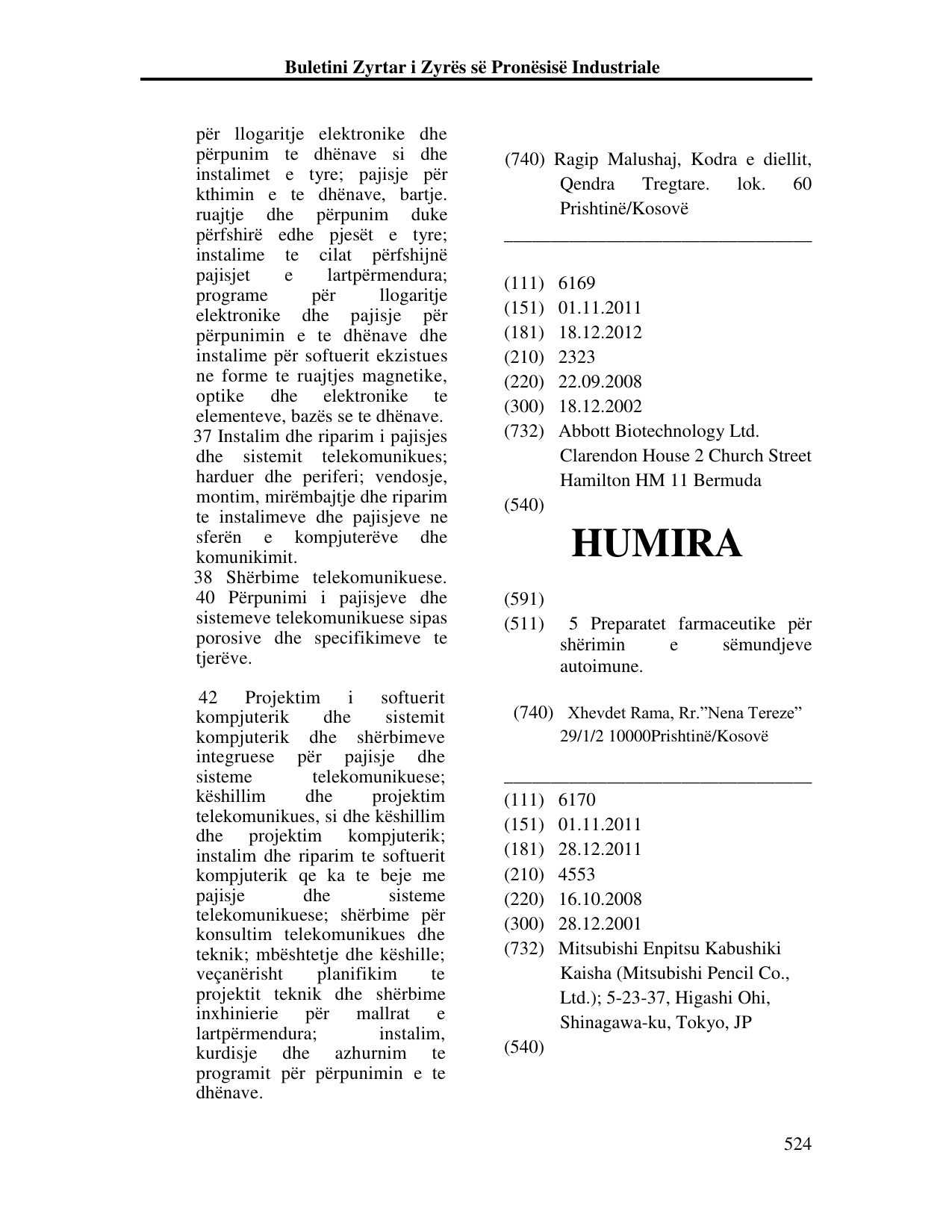 Faqja 524 e buletinit