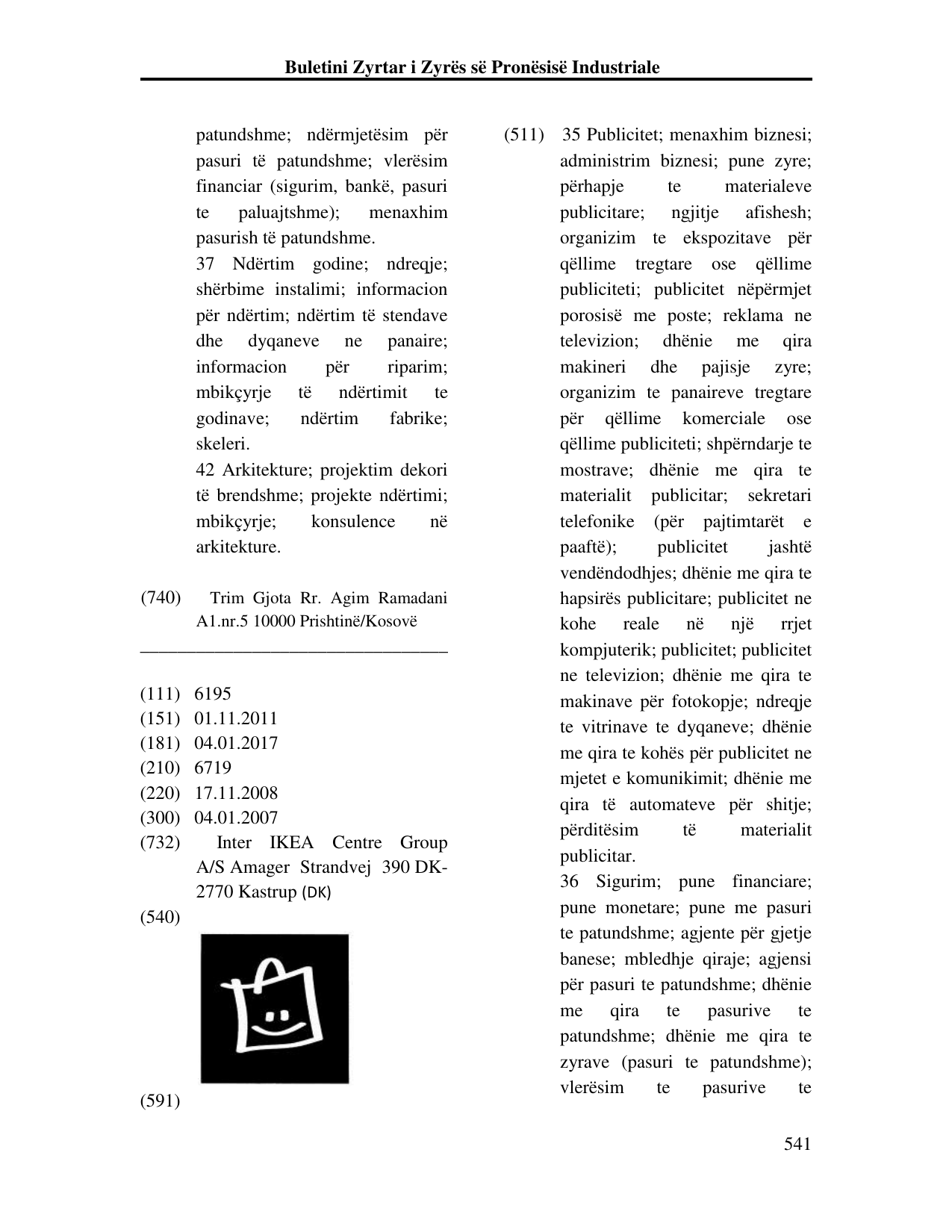Faqja 541 e buletinit