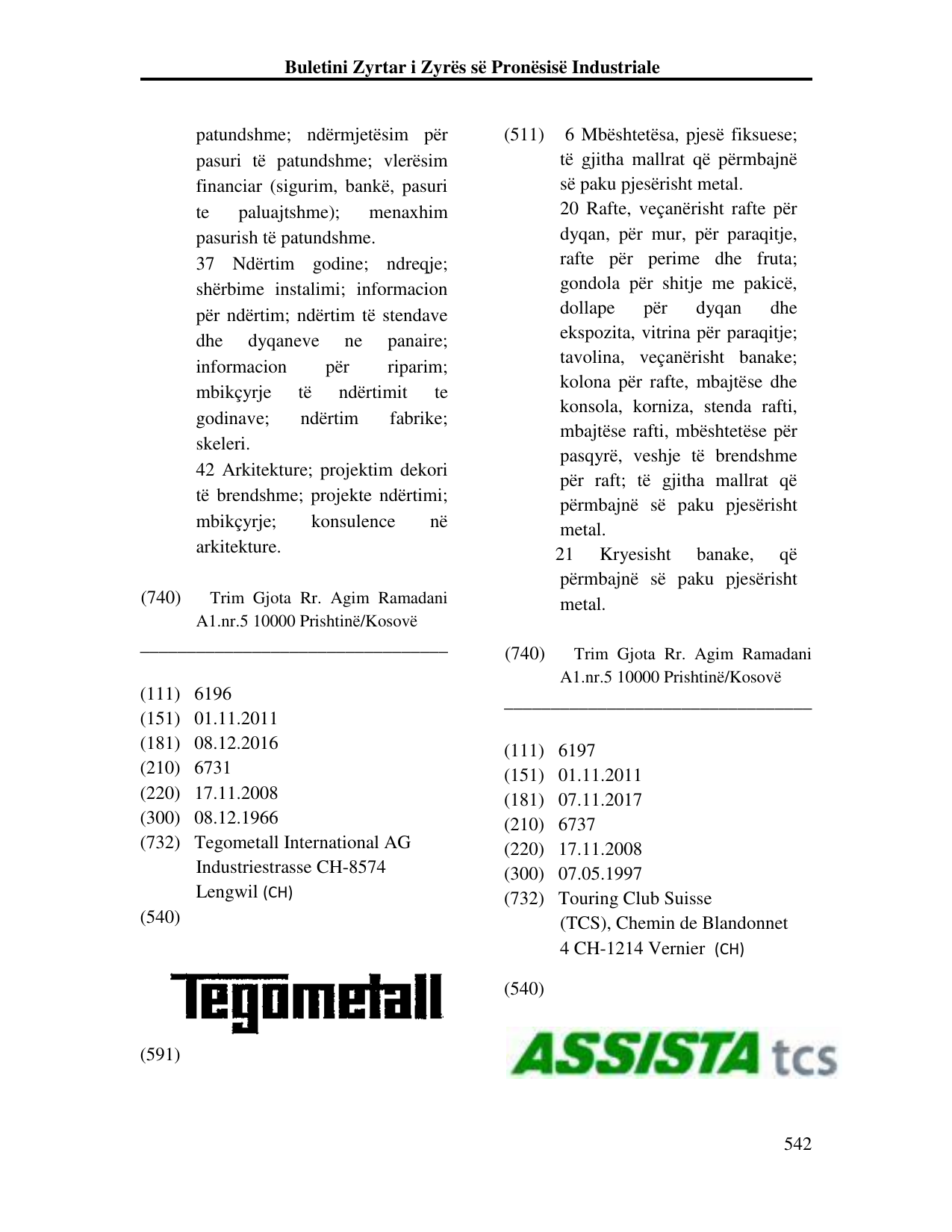 Faqja 542 e buletinit