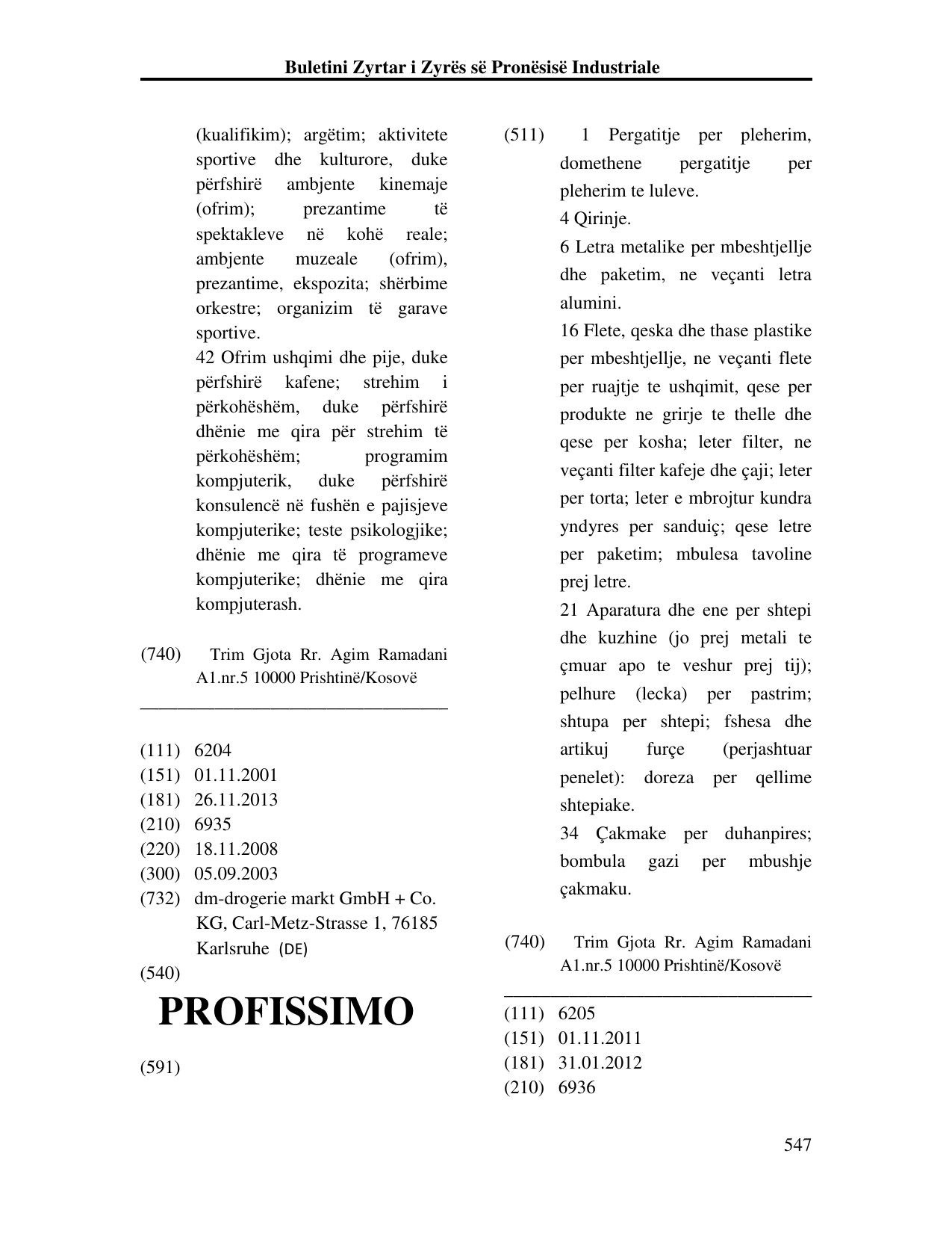 Faqja 547 e buletinit