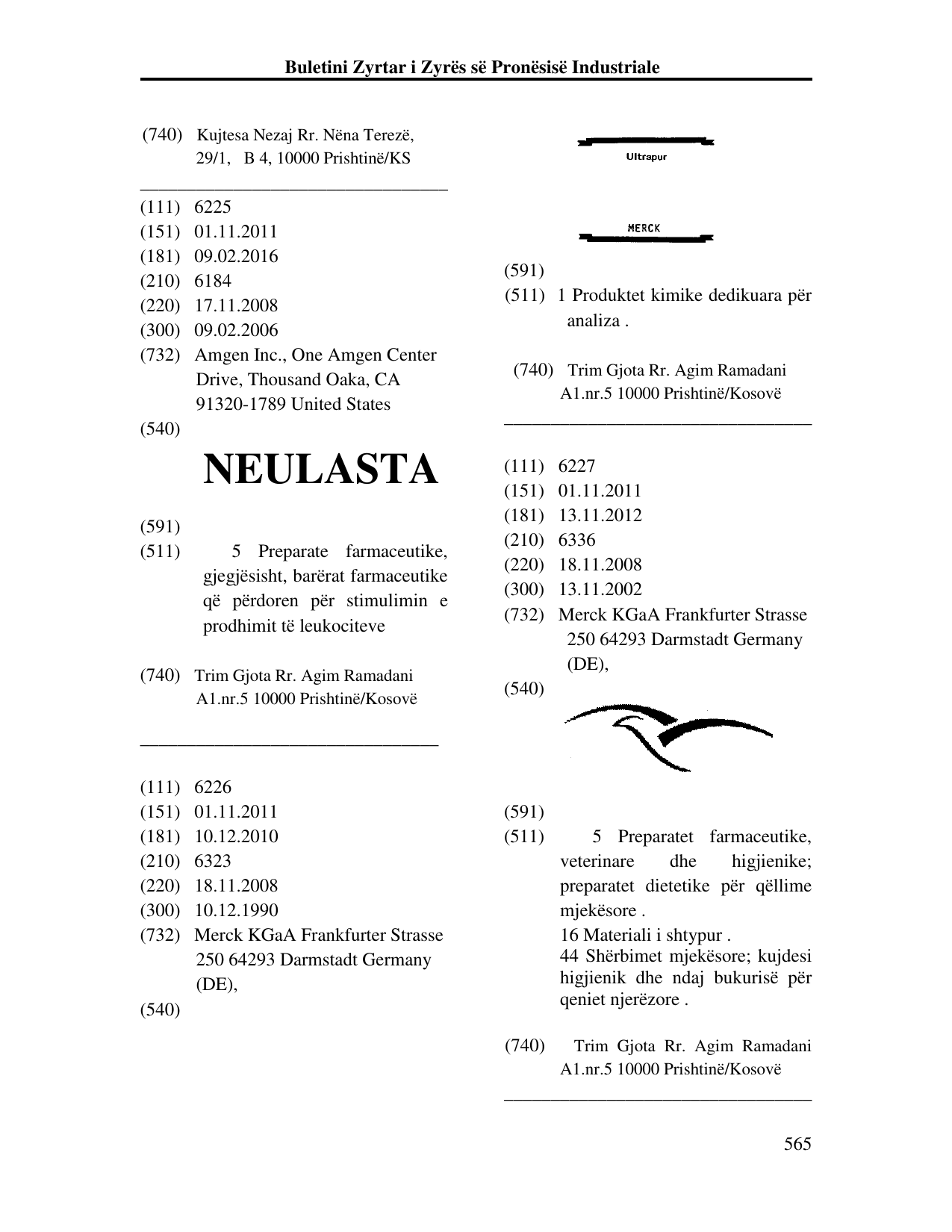 Faqja 565 e buletinit
