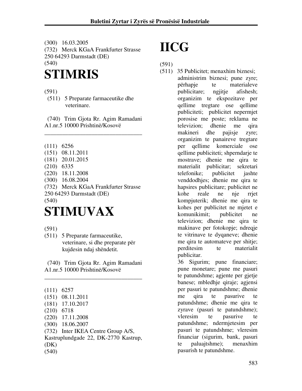 Faqja 583 e buletinit