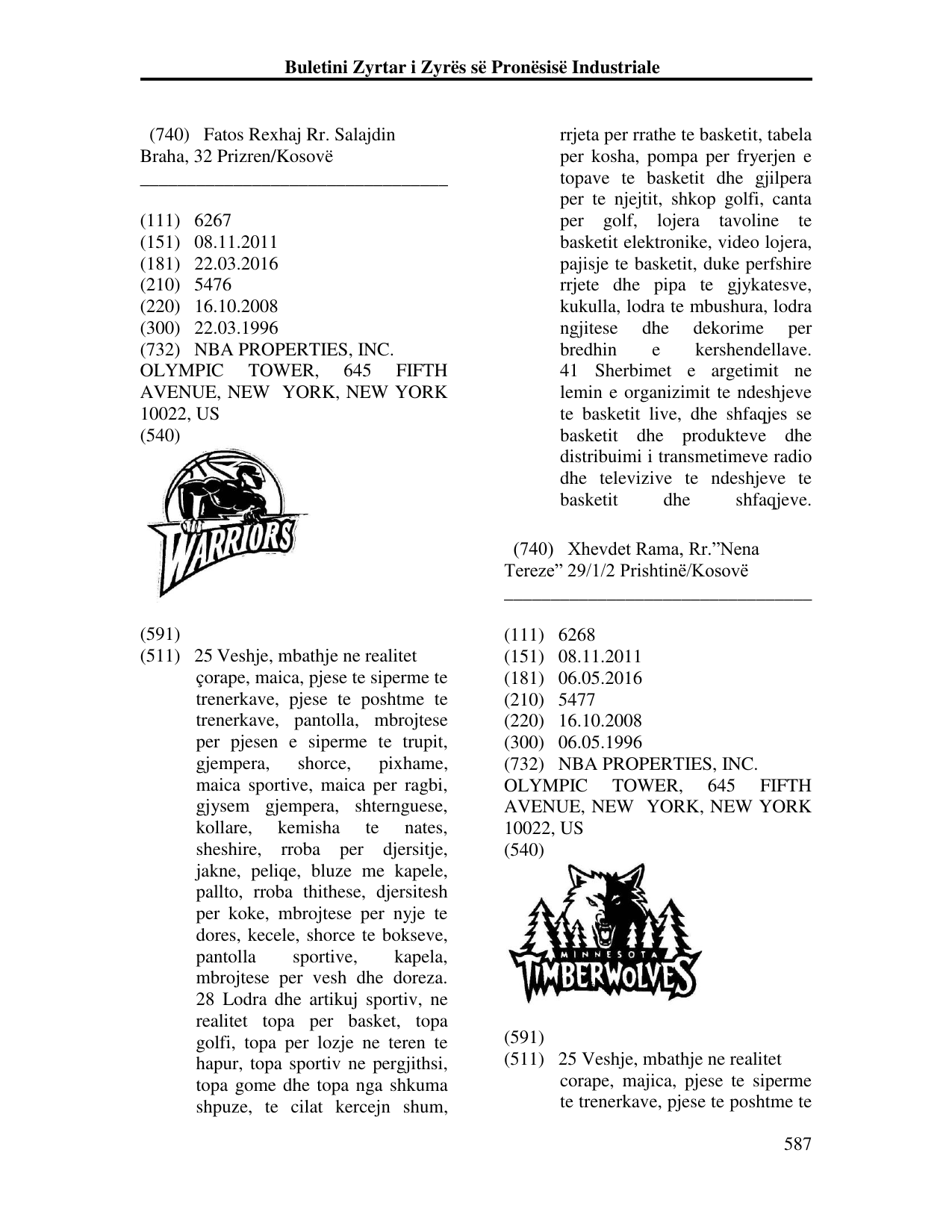 Faqja 587 e buletinit