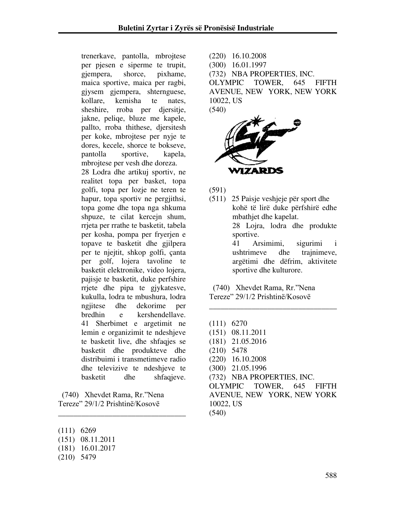 Faqja 588 e buletinit