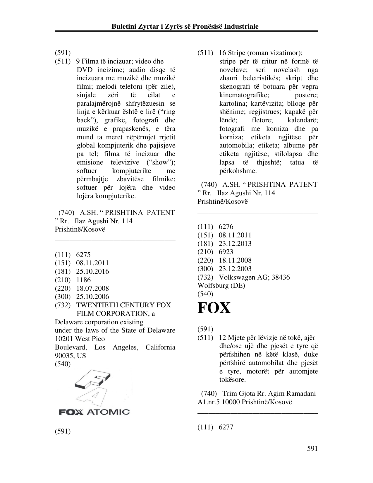 Faqja 591 e buletinit