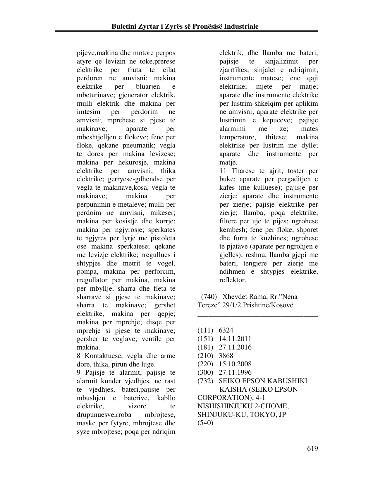 Faqja 619 e buletinit