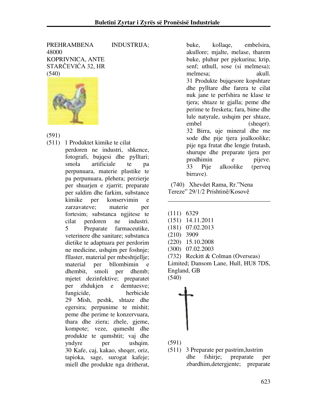 Faqja 623 e buletinit