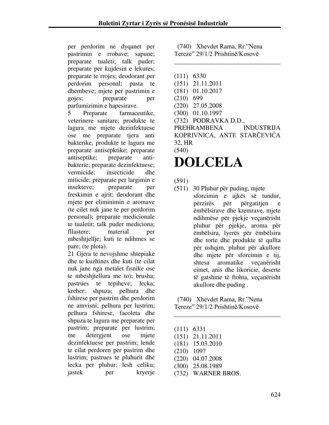 Faqja 624 e buletinit