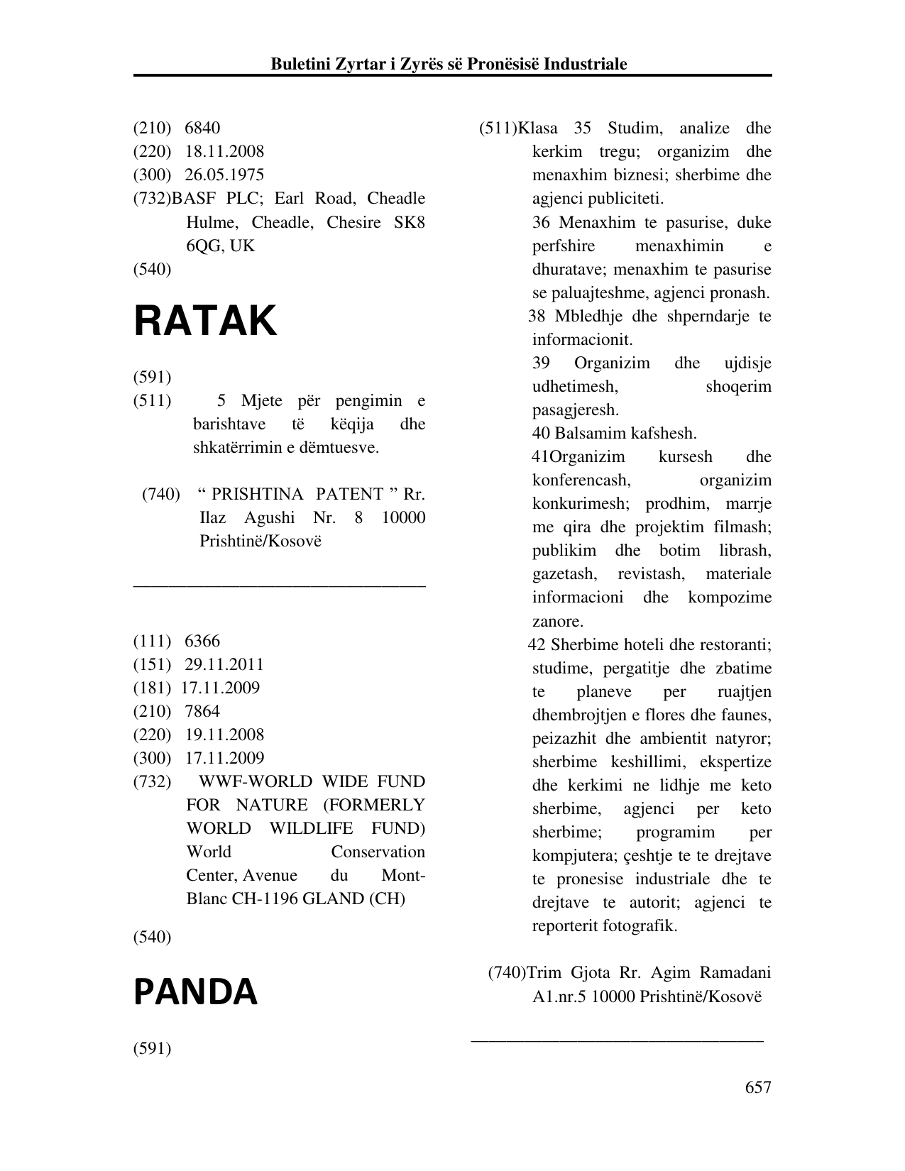 Faqja 657 e buletinit